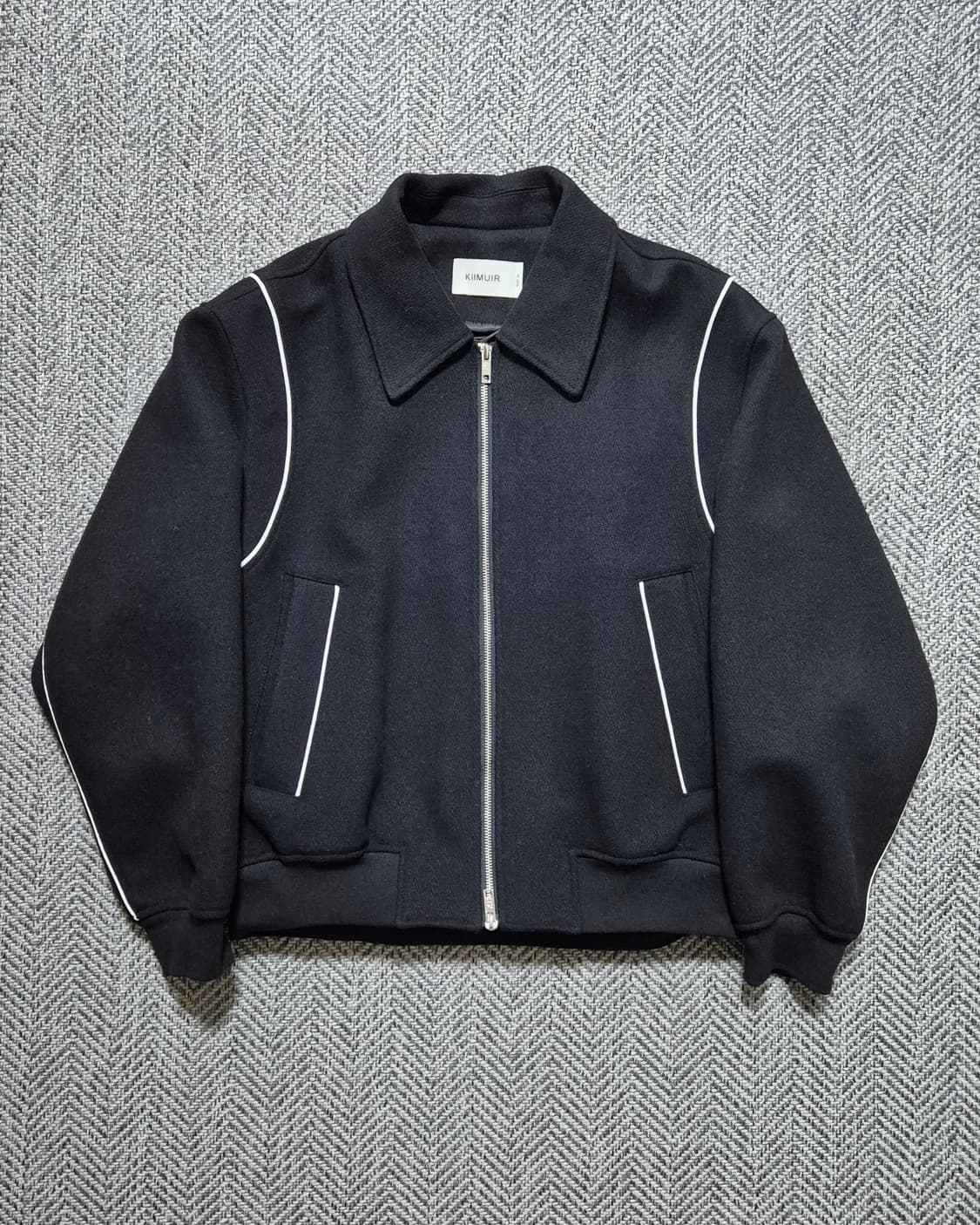 키뮤어 바시티 울 2way 자켓 M 블랙 상품이미지1