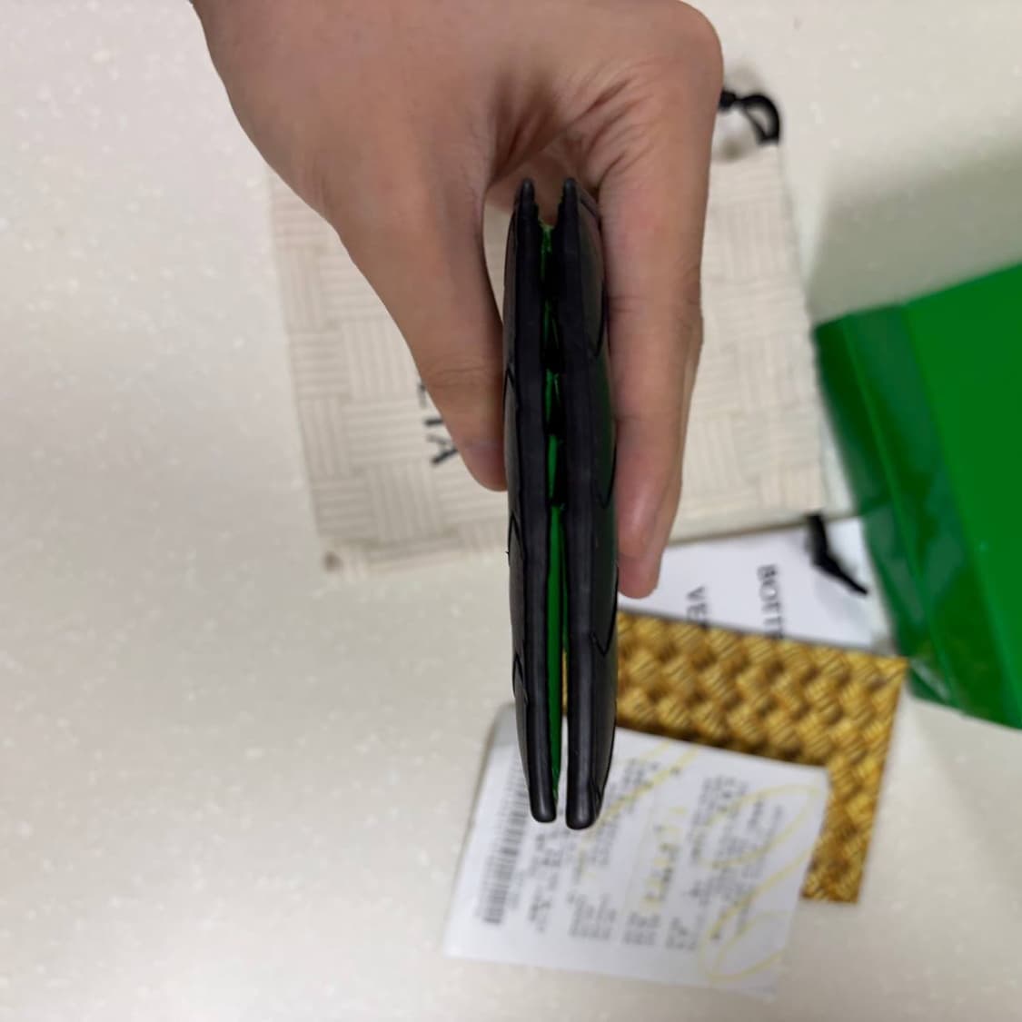 [정품] 보테가베네타 인트레치아토 투톤 반지갑 상품이미지5