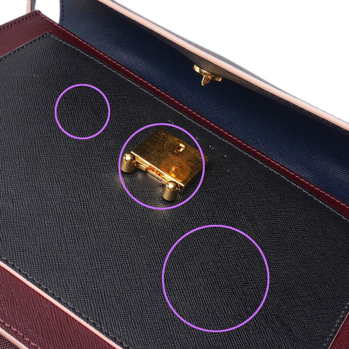 (중고) 마르니 네이비 사피아노 트렁크 탑 핸들 토트백 상품이미지5