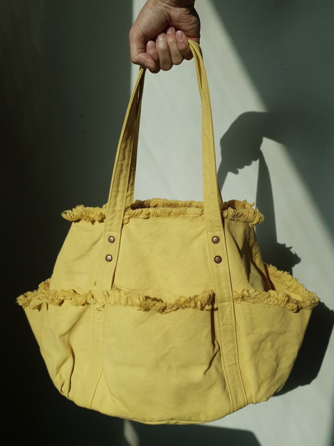 KAPITAL Fringe Canvas Tote Bag 상품이미지2