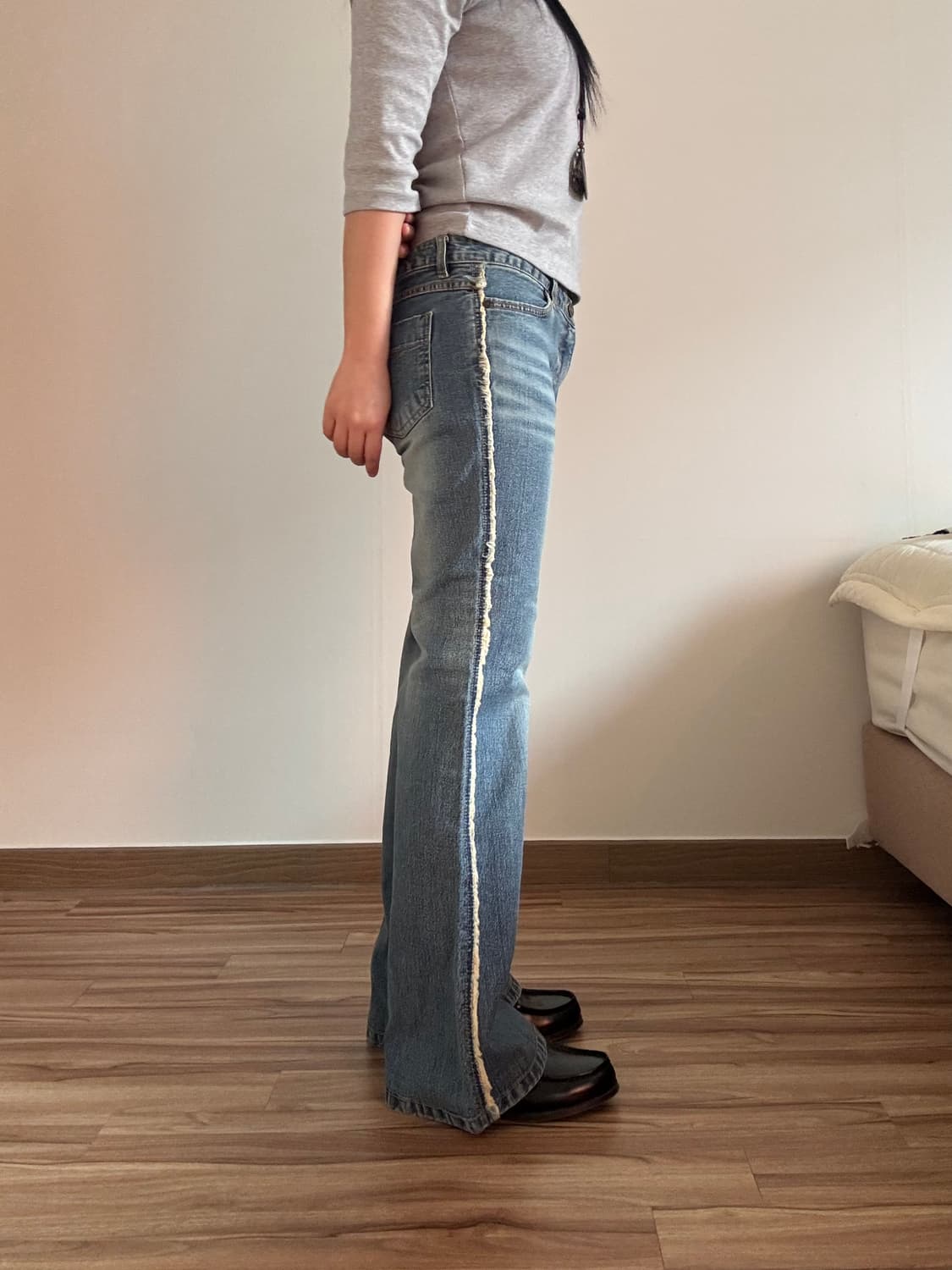 사이드라인 데님 부츠컷 팬츠 상품이미지3