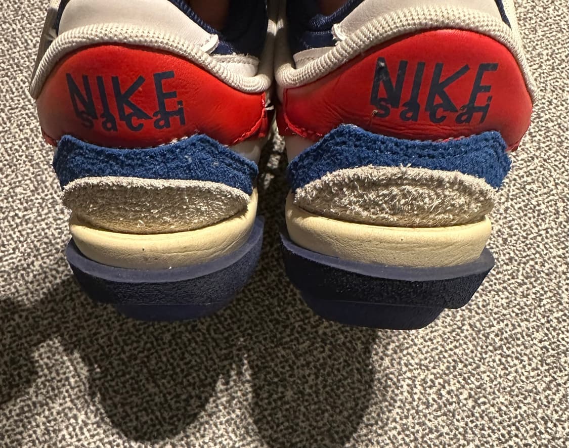 230) 나이키 x 사카이 줌 코르테즈 SP 화이트 앤 유니버시 티 레드 상품이미지5