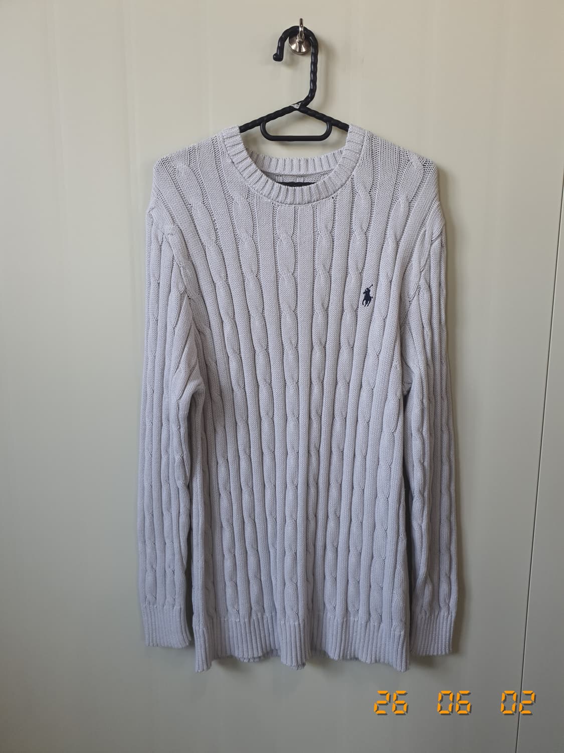 폴로 랄프로렌 케이블 니트M 그레이 상품이미지1