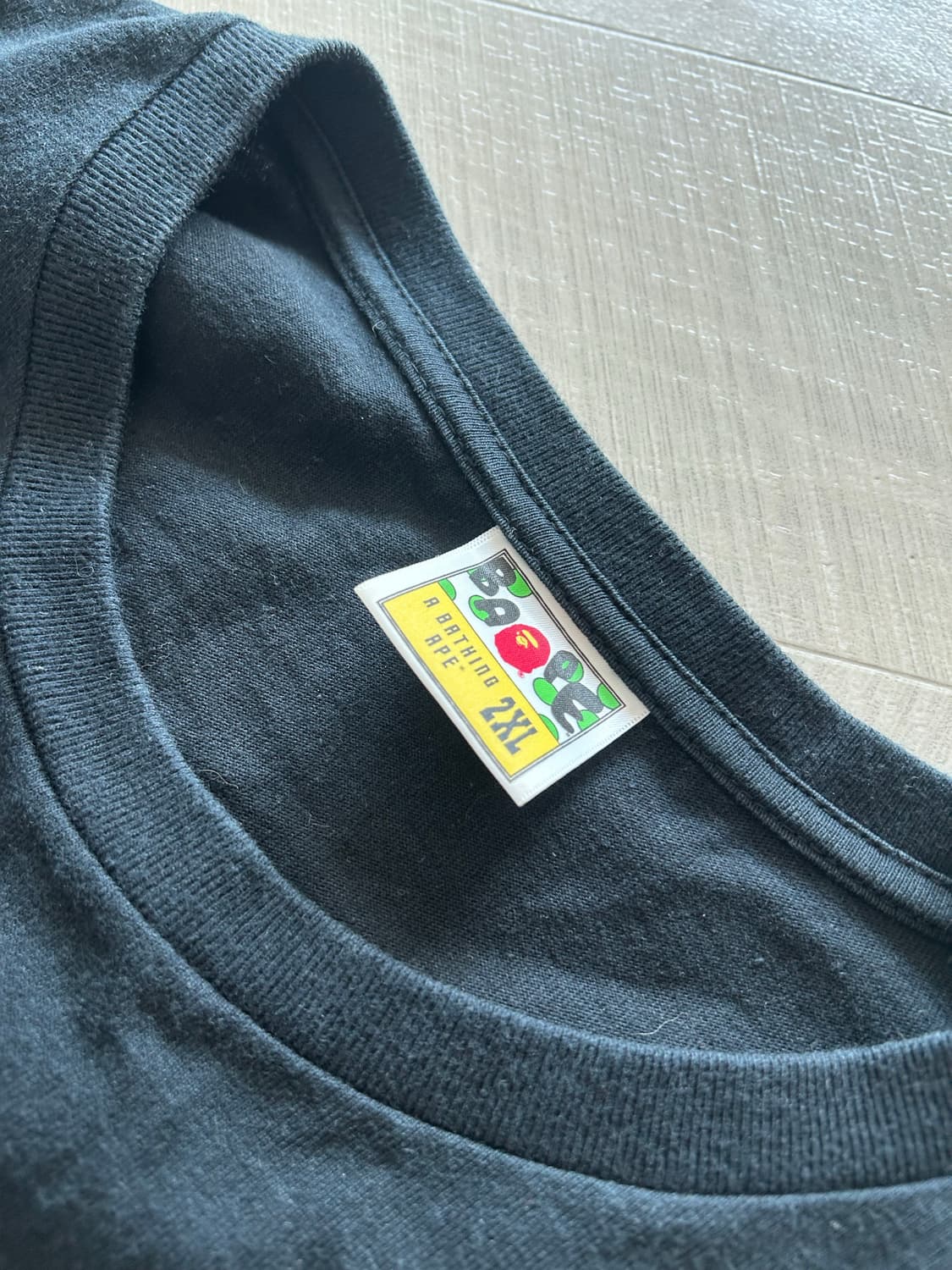 베이프 컬리지 롱슬리브 블랙  2XL 상품이미지3