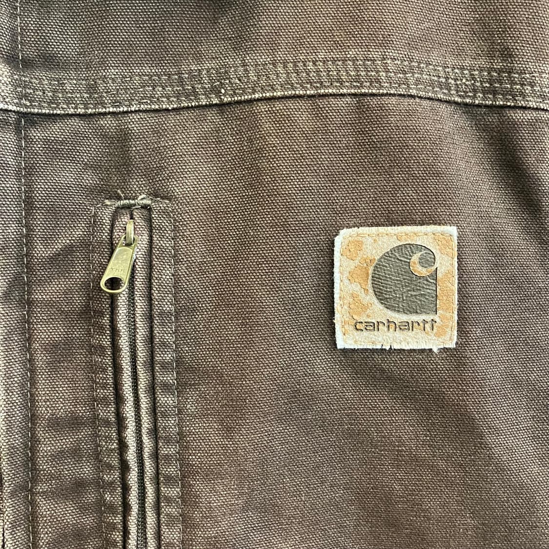 N162 칼하트 자켓 c61 dkb 브라운 상품이미지3