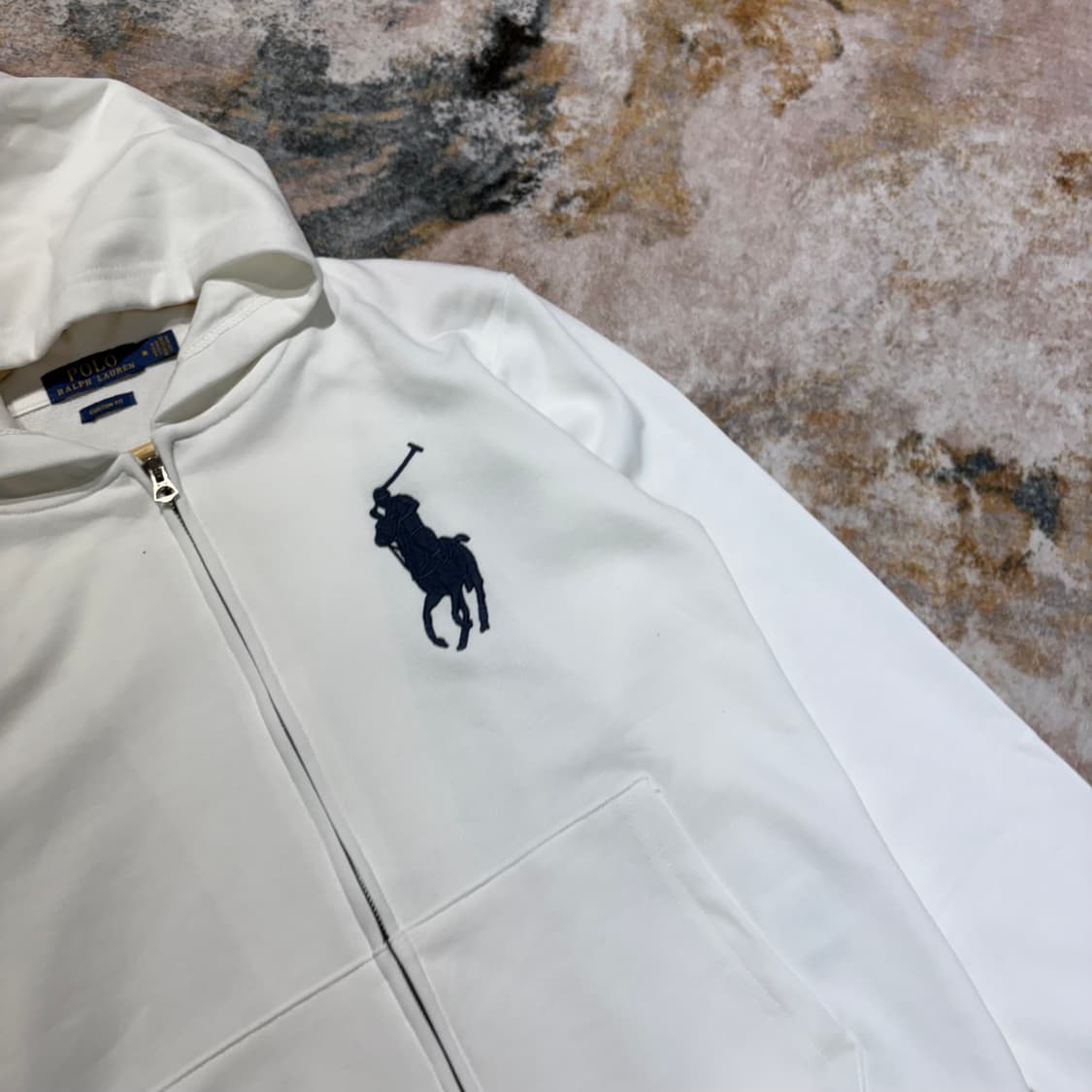 폴로 빅포니3 화이트 후드집업 상품이미지3