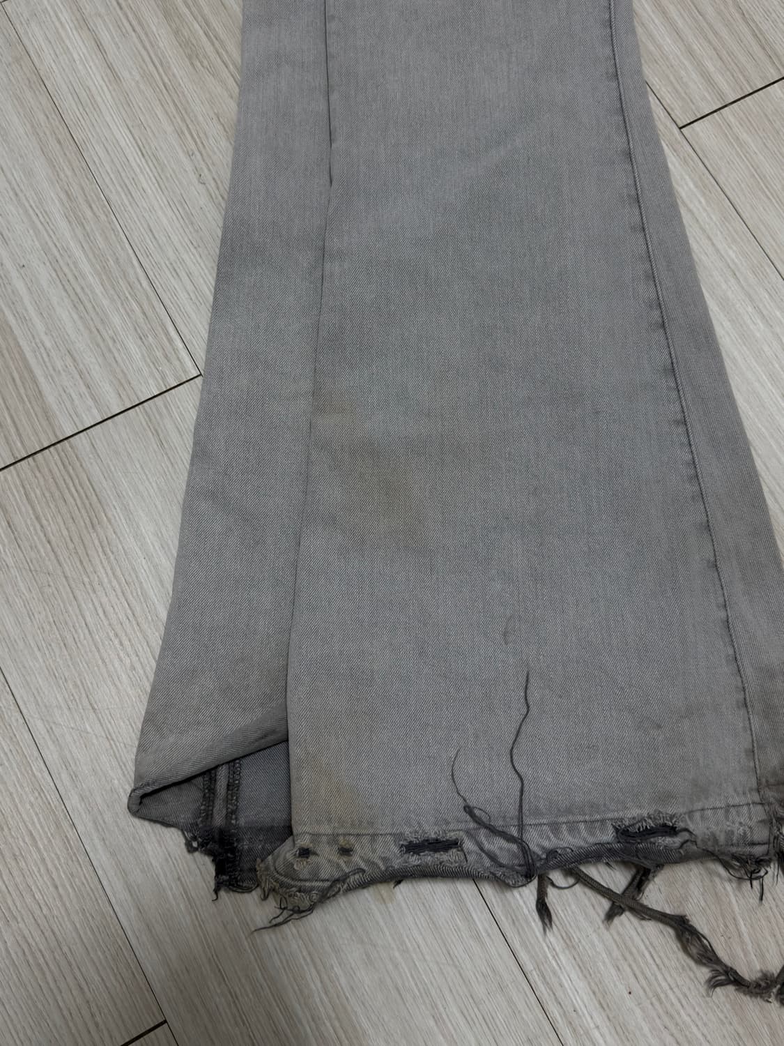 [M]준야와타나베 24SS 플레어팬츠 그레이 상품이미지5