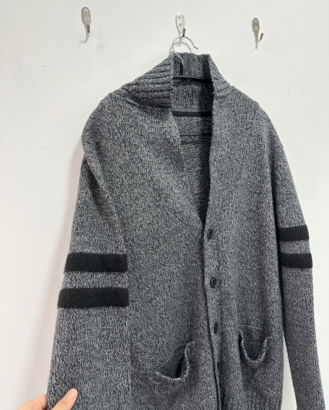 Vintage grunge shawl cardigan 상품이미지5