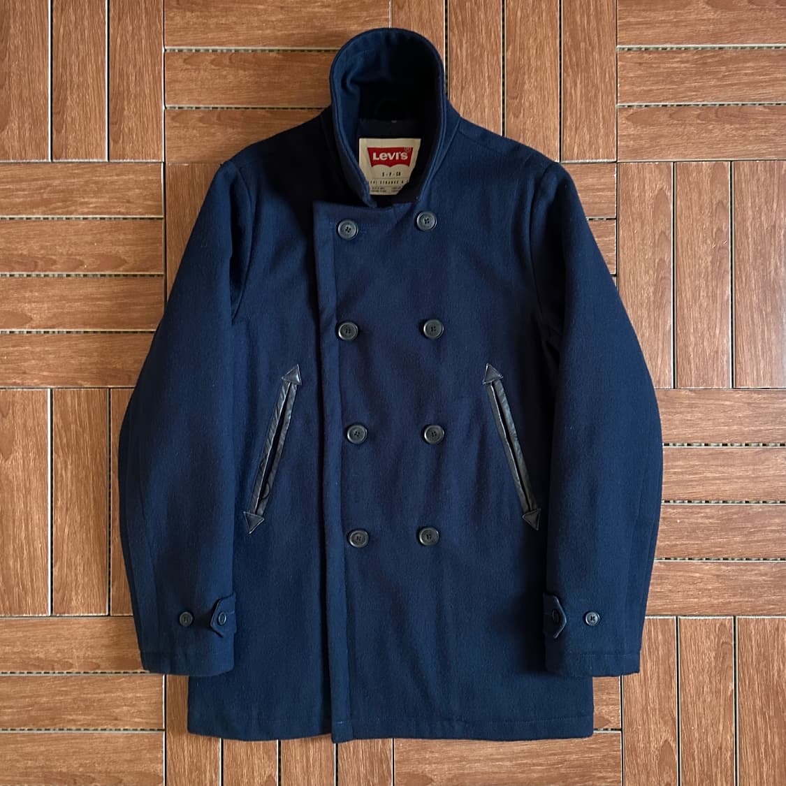Levi’s navy wool pea coat 상품이미지2
