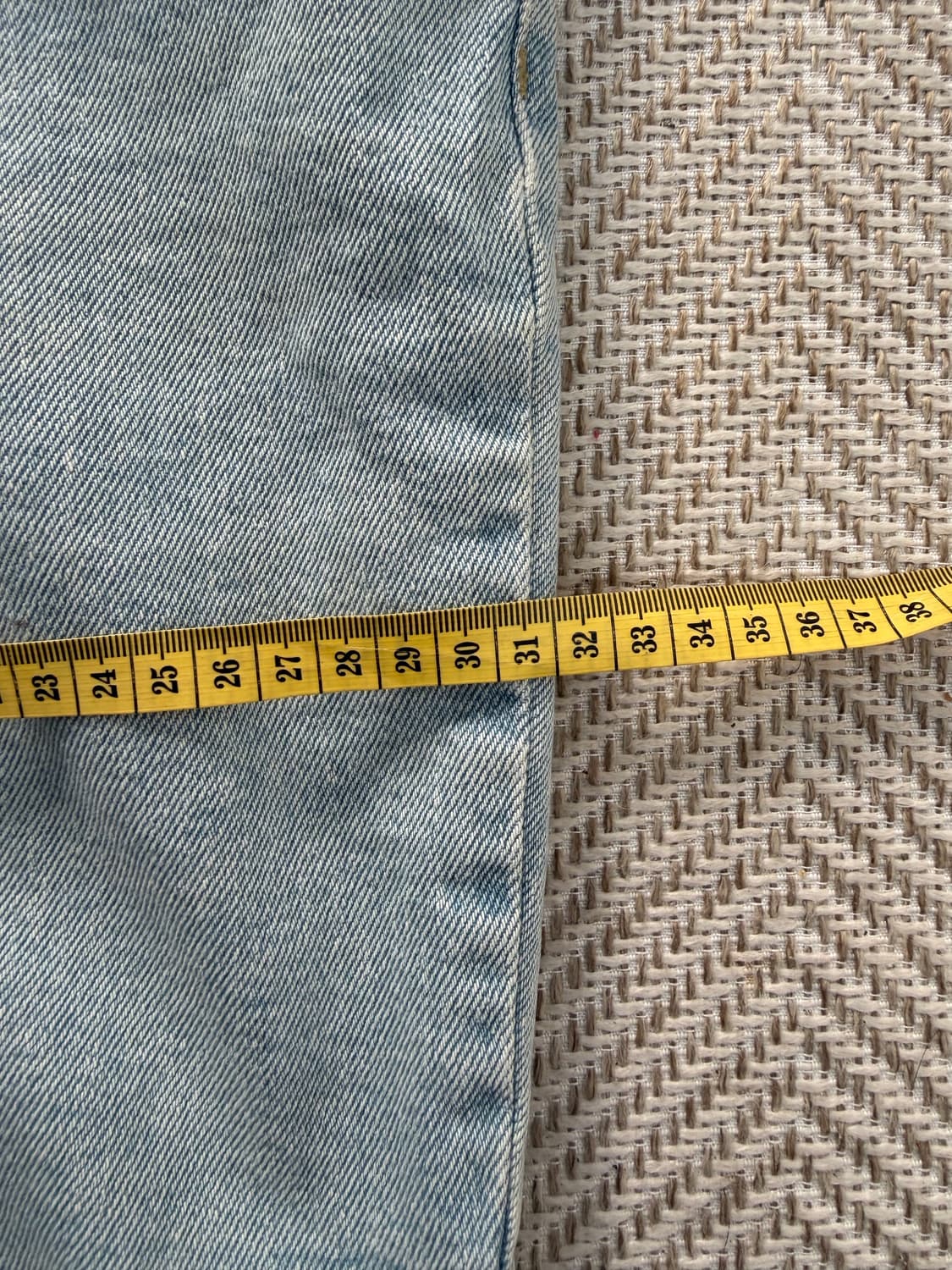 정품) 솔리드옴므 연청 데님 반바지 48(30-32) 상품이미지9