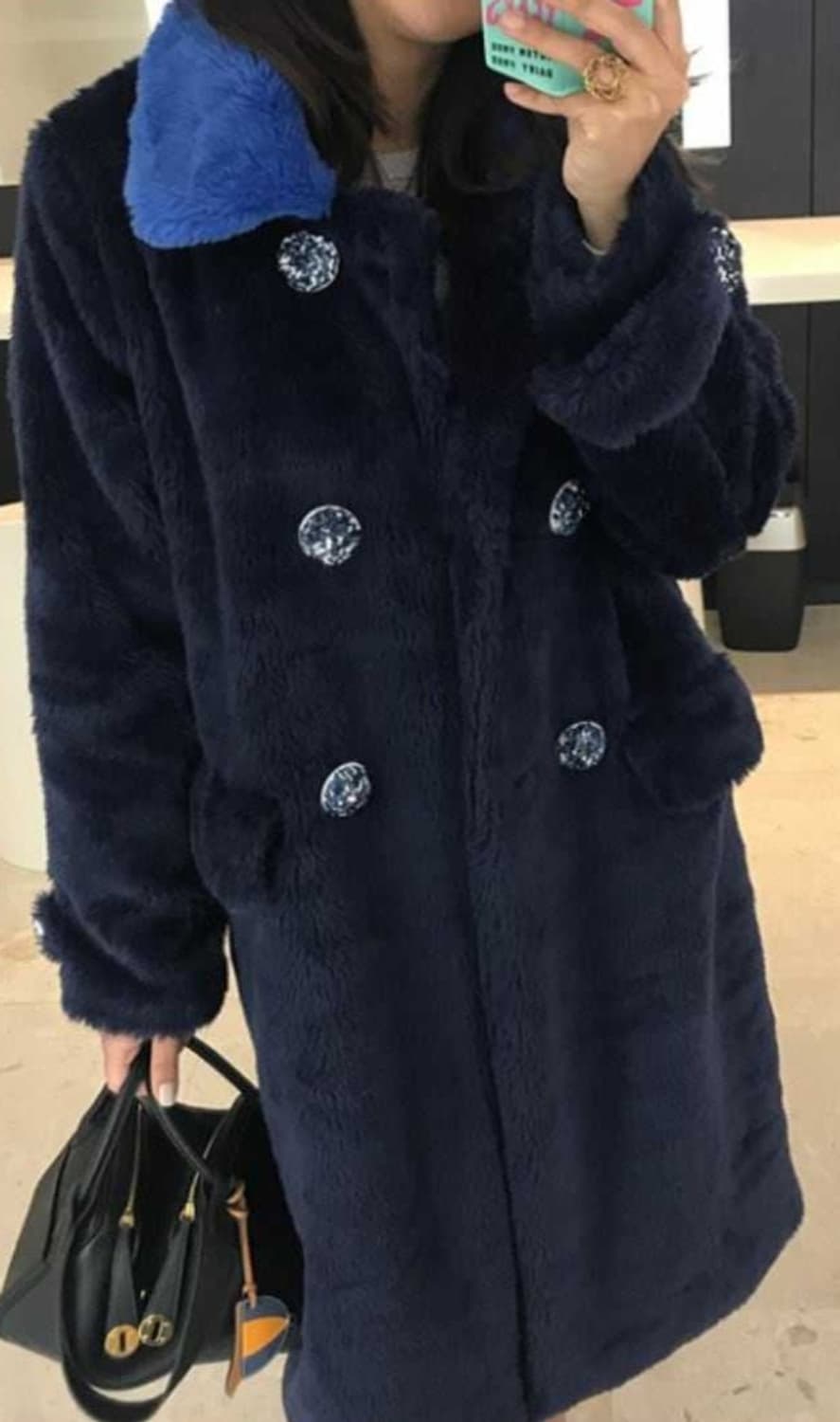 르꼬르망 양털 퍼코트 상품이미지1