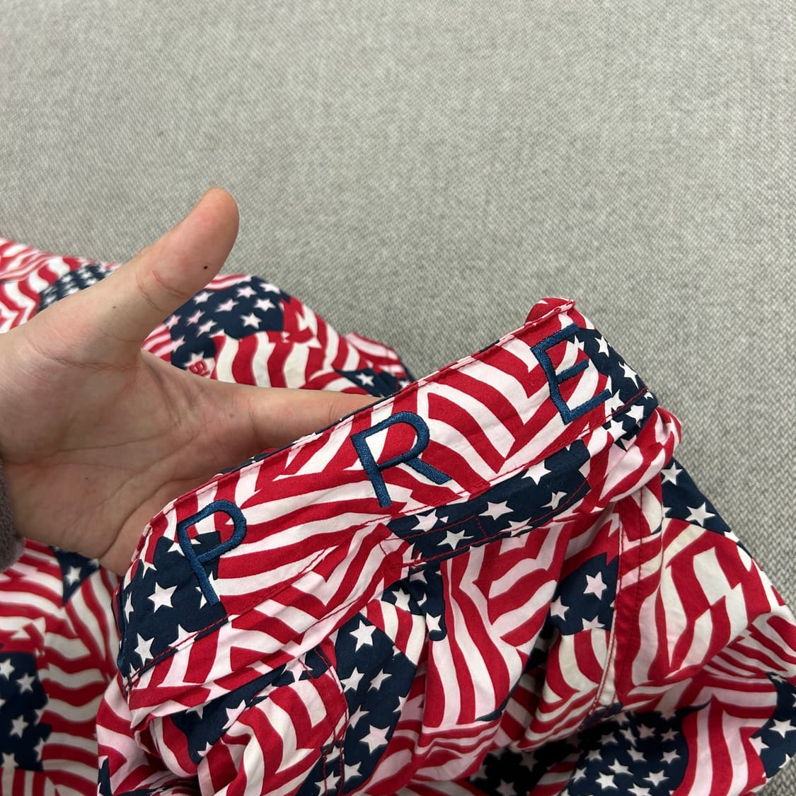 슈프림 성조기 래글런 코트자켓(M) 상품이미지7