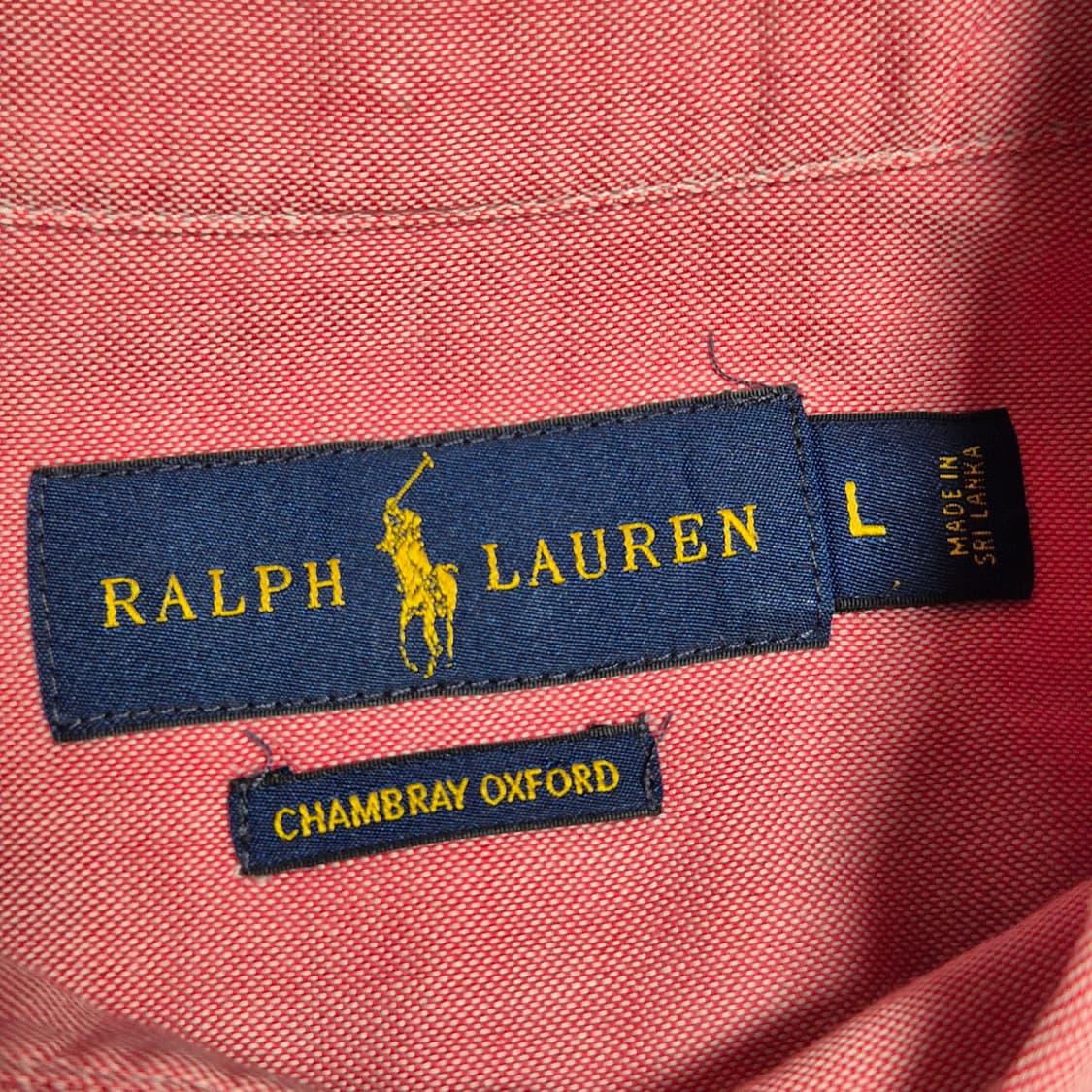 [L] 폴로 옥스포드 샴브레이 핑크  -511 상품이미지2