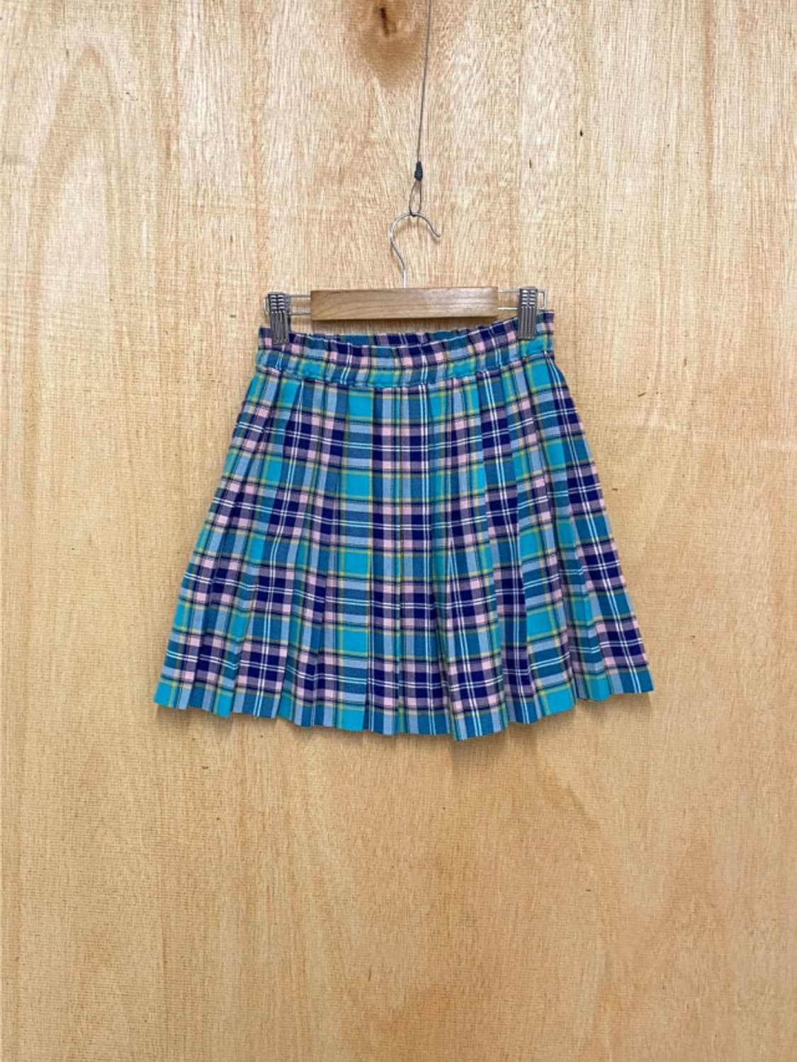 VTG kitch check skirt 일본 빈티지 키치 스커트 상품이미지3