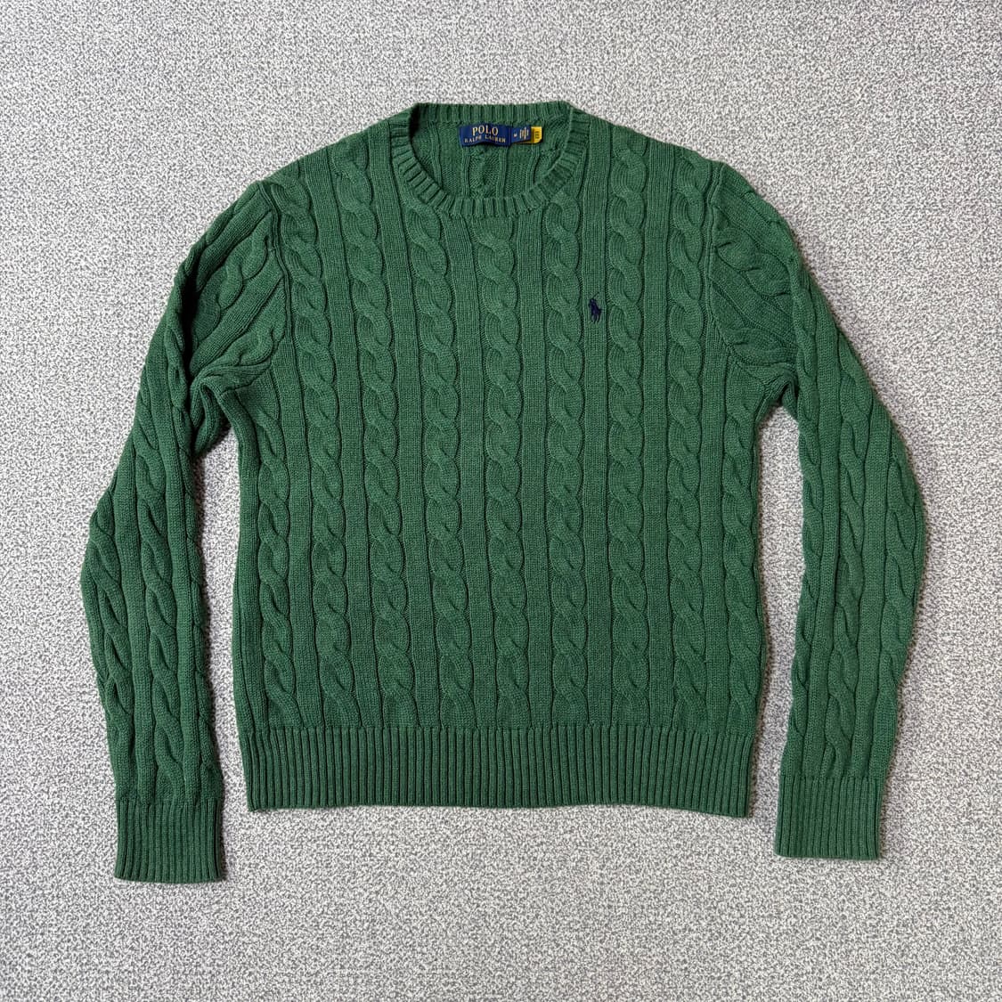 [정품 QR] 폴로 랄프로렌 꽈배기 니트 남성용 M 상품이미지1