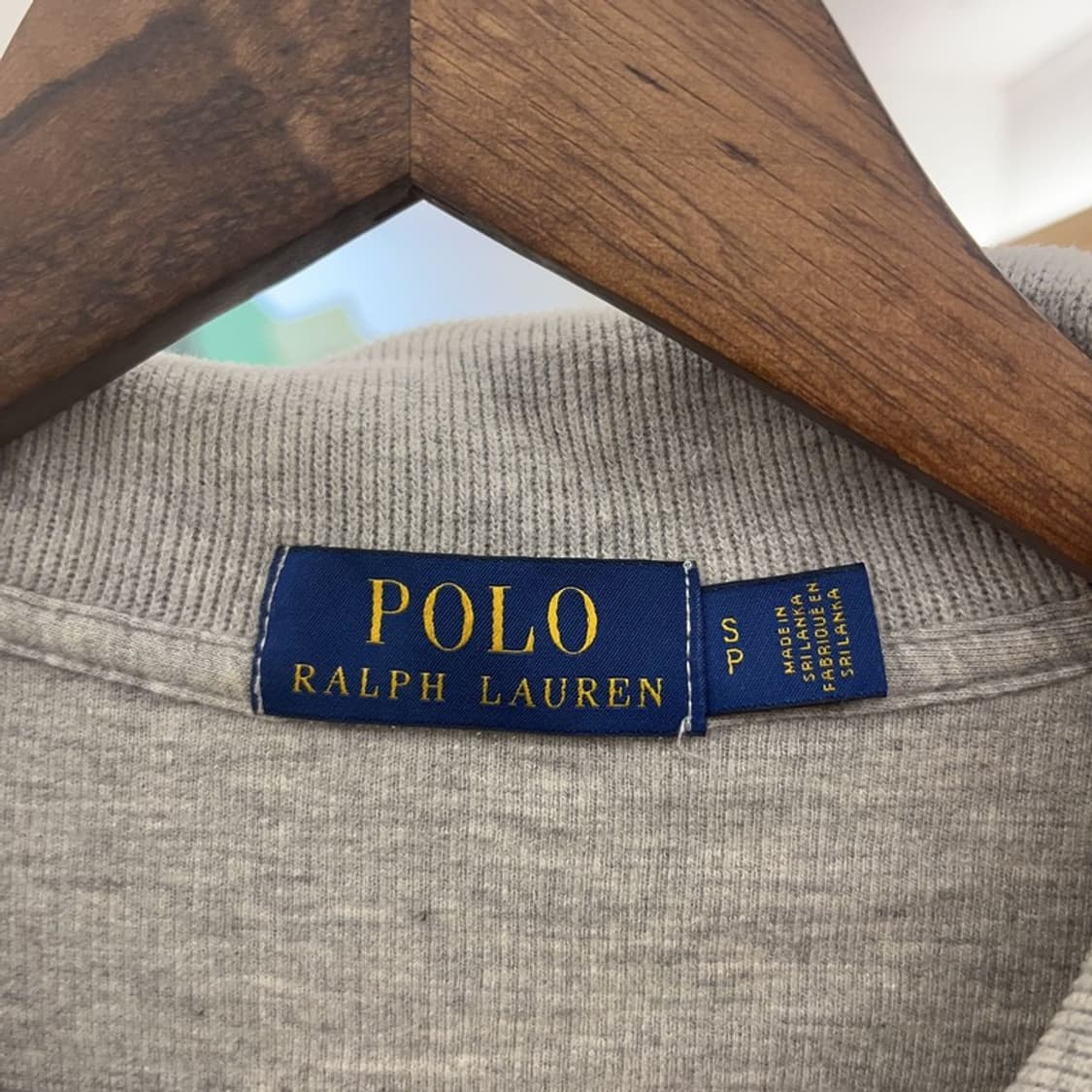 폴로 랄프로렌 빈티지 캐주얼 반집업 니트 S C09500 상품이미지5