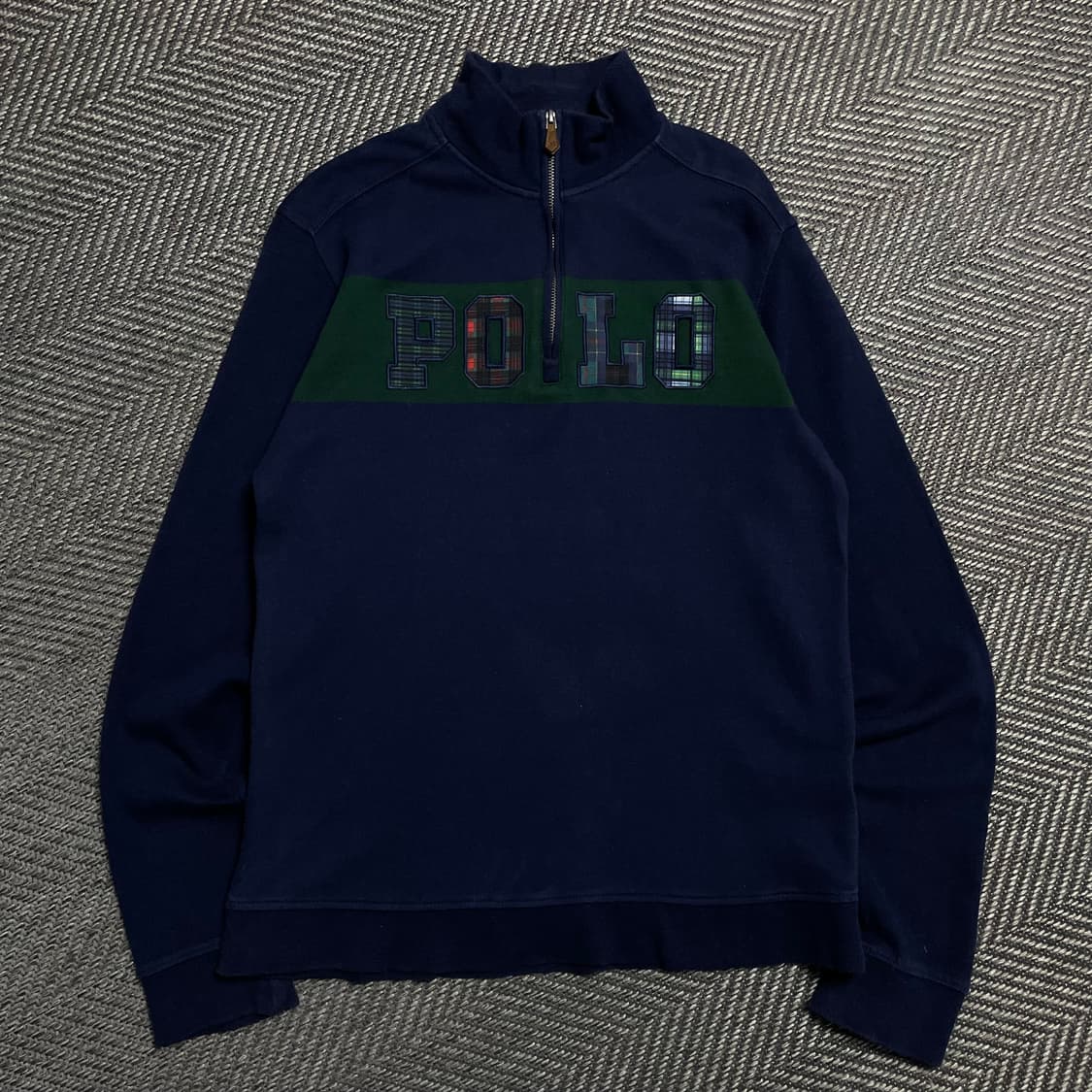 폴로 랄프로렌 빅로고 풀오버 하프 반집업 맨투맨 y 5086 상품이미지2