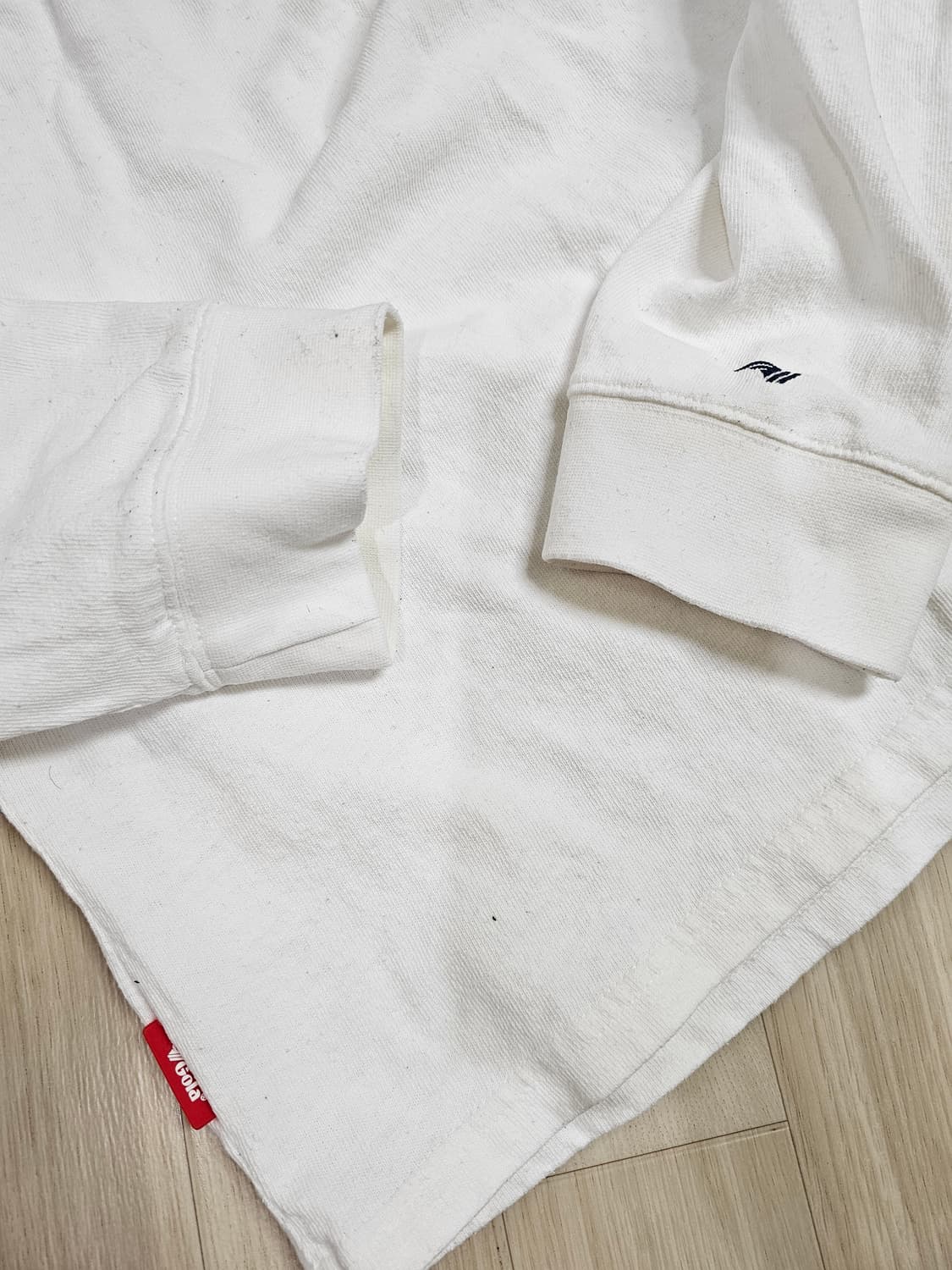 [L] Gola 골라 레트로 빅로고 화이트 긴팔 티셔츠 상품이미지5