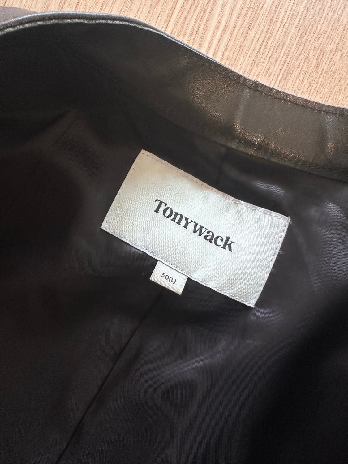 토니웩 이탈리안 카프 레더 가죽 카페 레이서 자켓 L 사이즈 상품이미지5