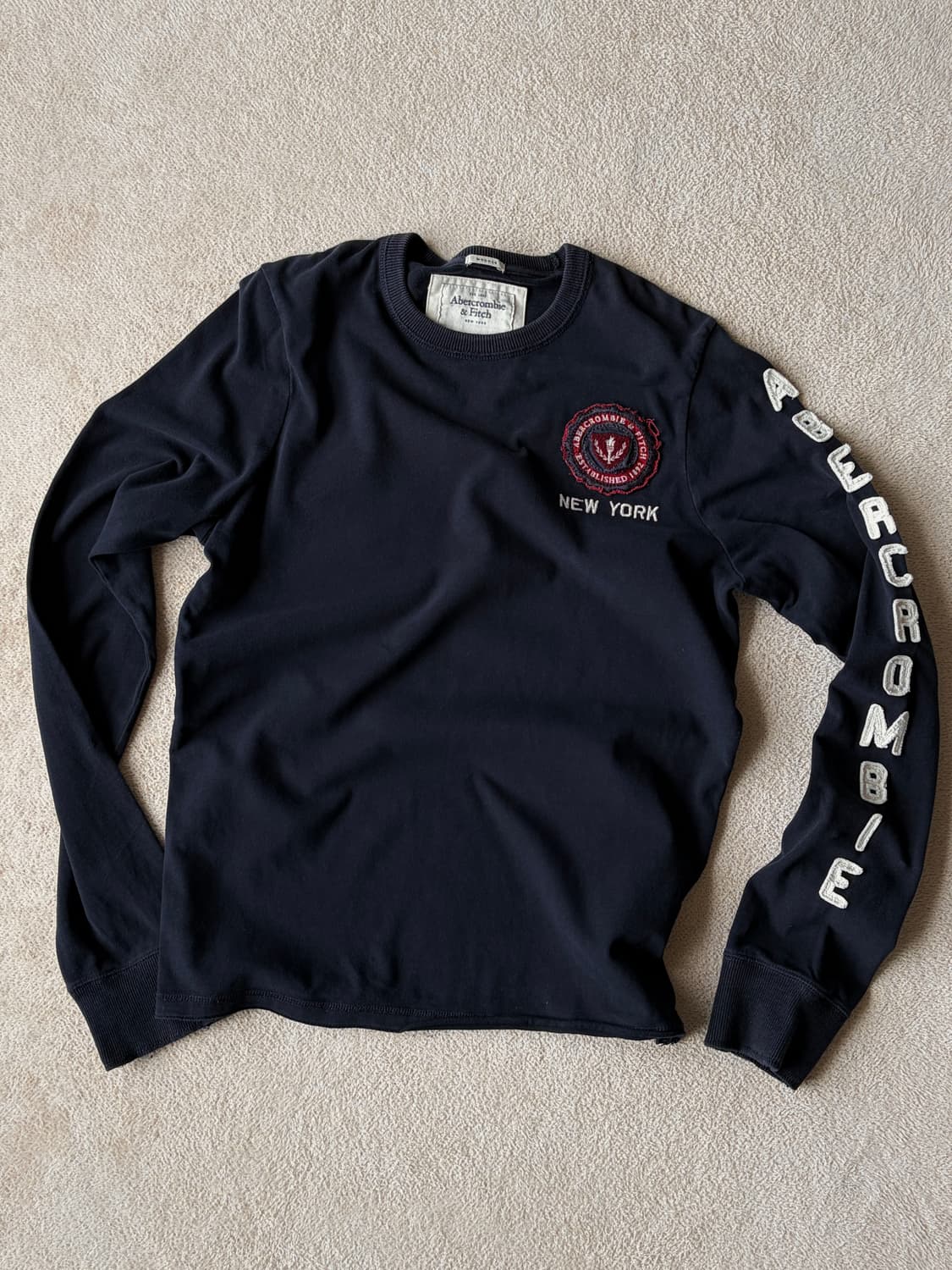 아베크롬비 아플리케 롱슬리브 상품이미지2