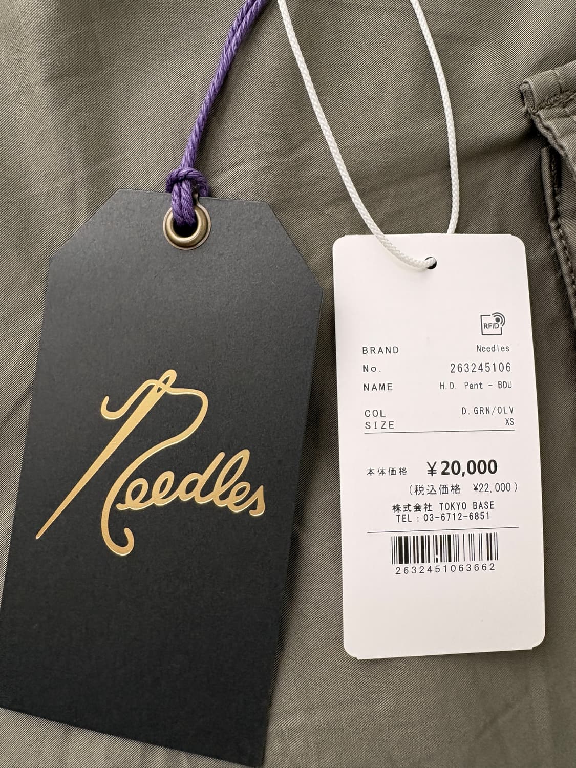  니들스 hd pants bdu xs 올리브 상품이미지4