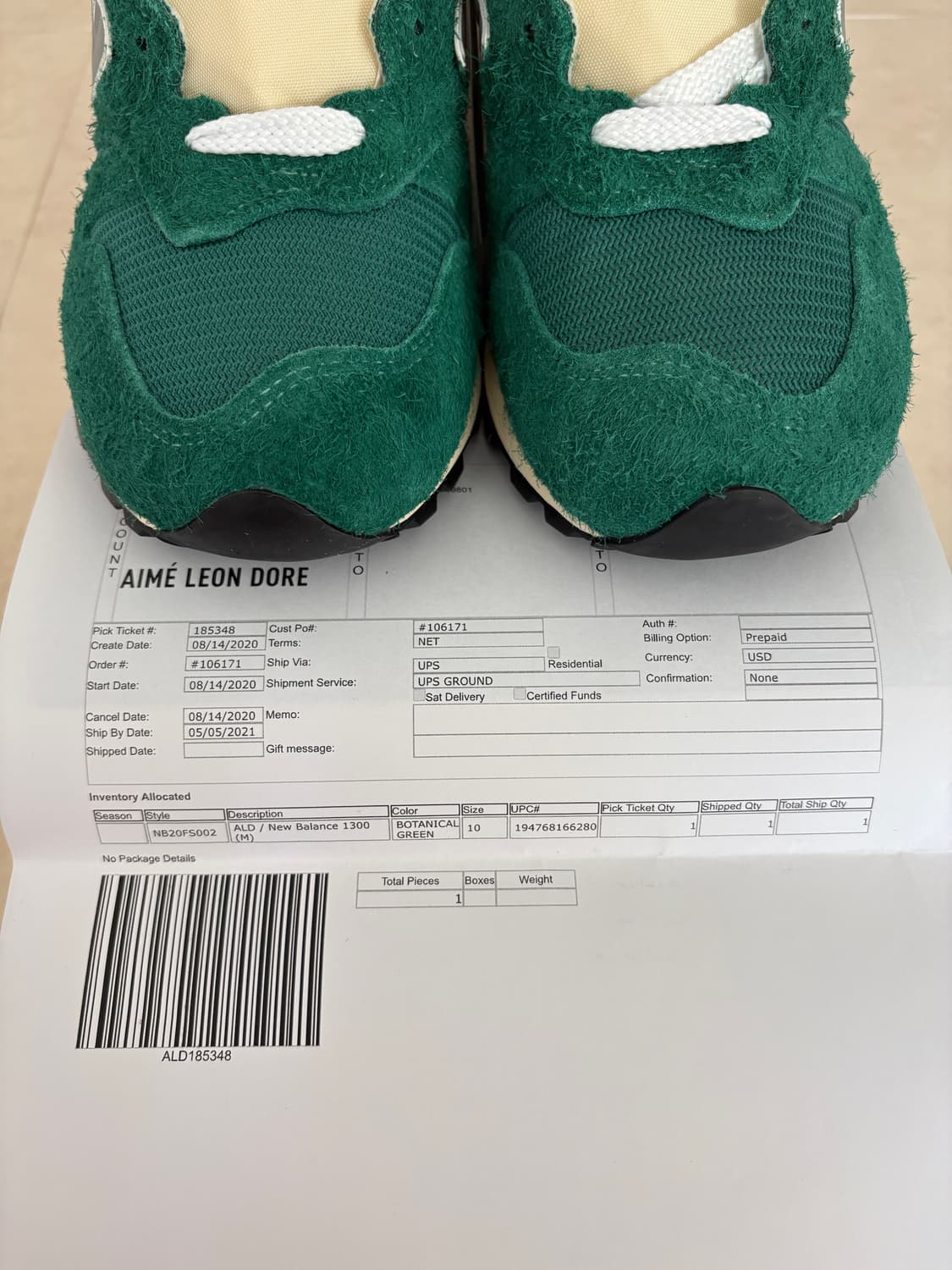 [280] 뉴발란스 에임레온도르 1300 보타니컬 그린 상품이미지9