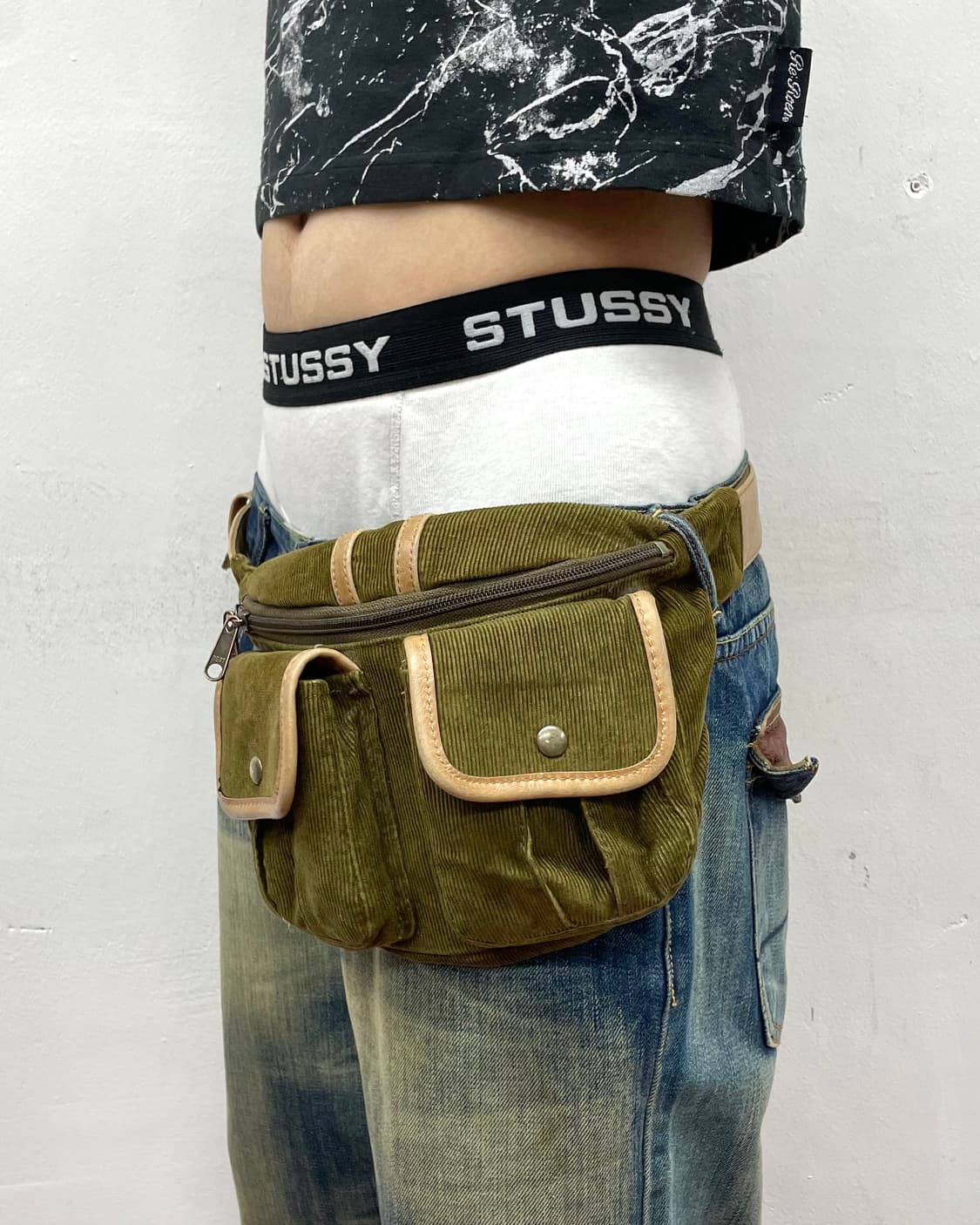  Khaki two-pocket back belt  상품이미지3