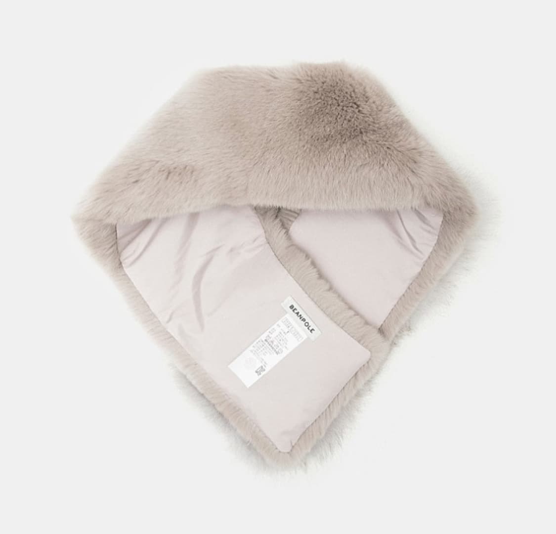 새상품) 빈폴 리얼 퍼 목도리 머플러 여성 퍼 워머 상품이미지3