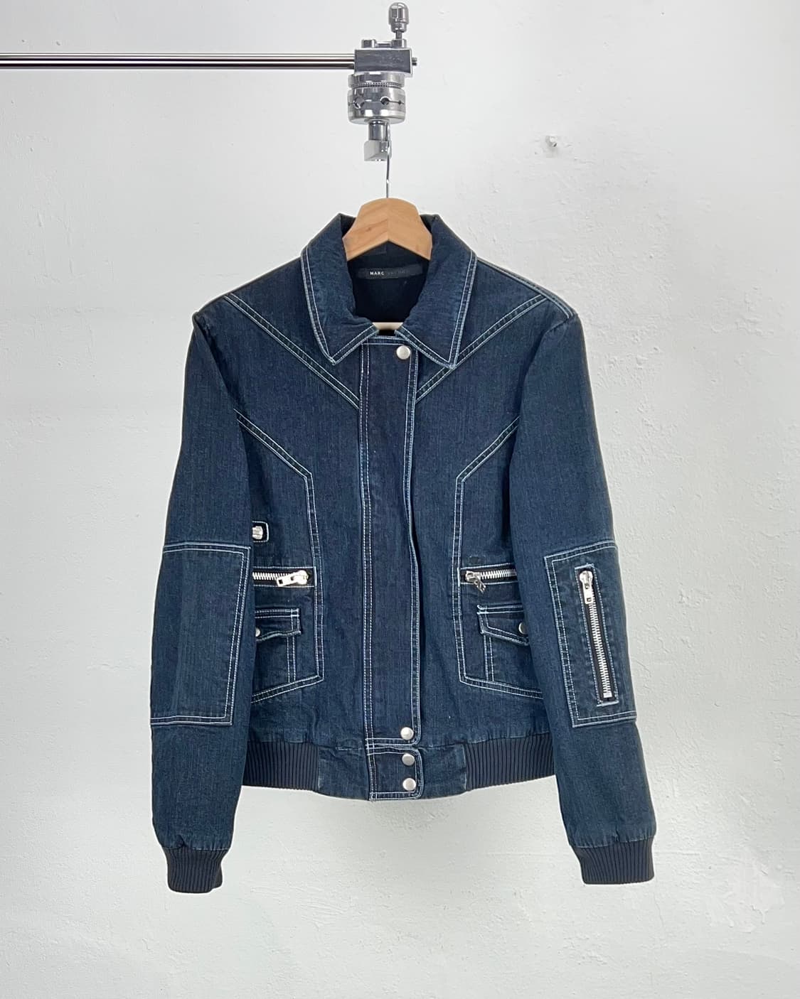 마크 제이콥스 미드나잇 라인 집 셰르파 데님 봄버 자켓 상품이미지1