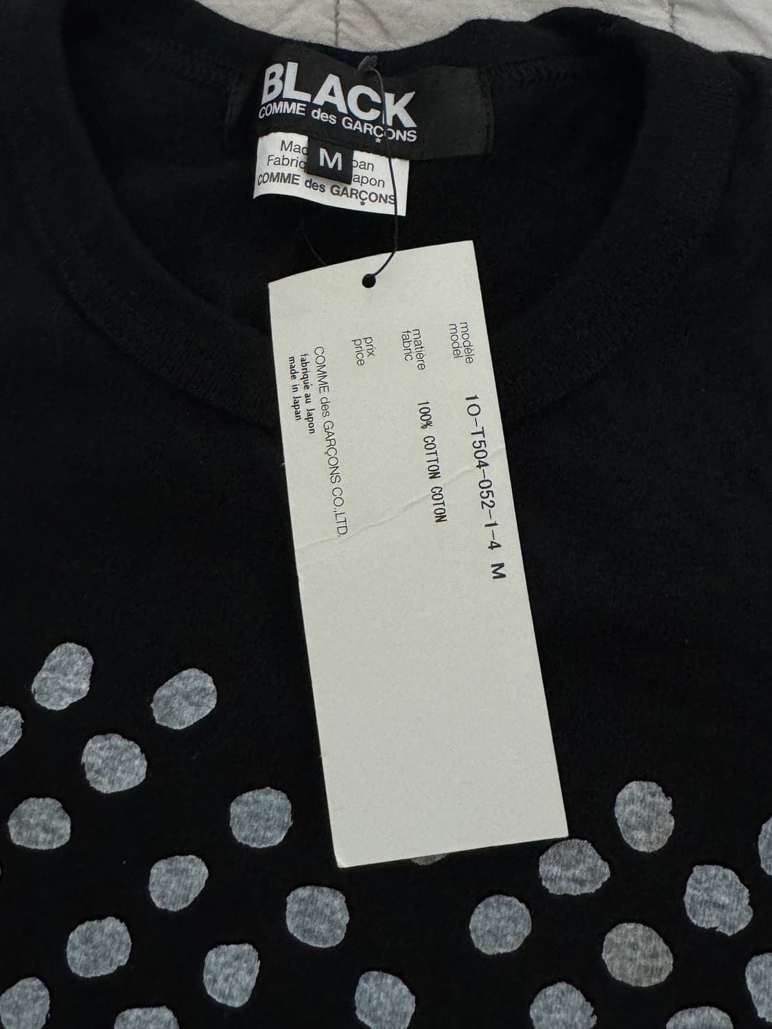 Comme des Garçons black T-shirt 상품이미지3