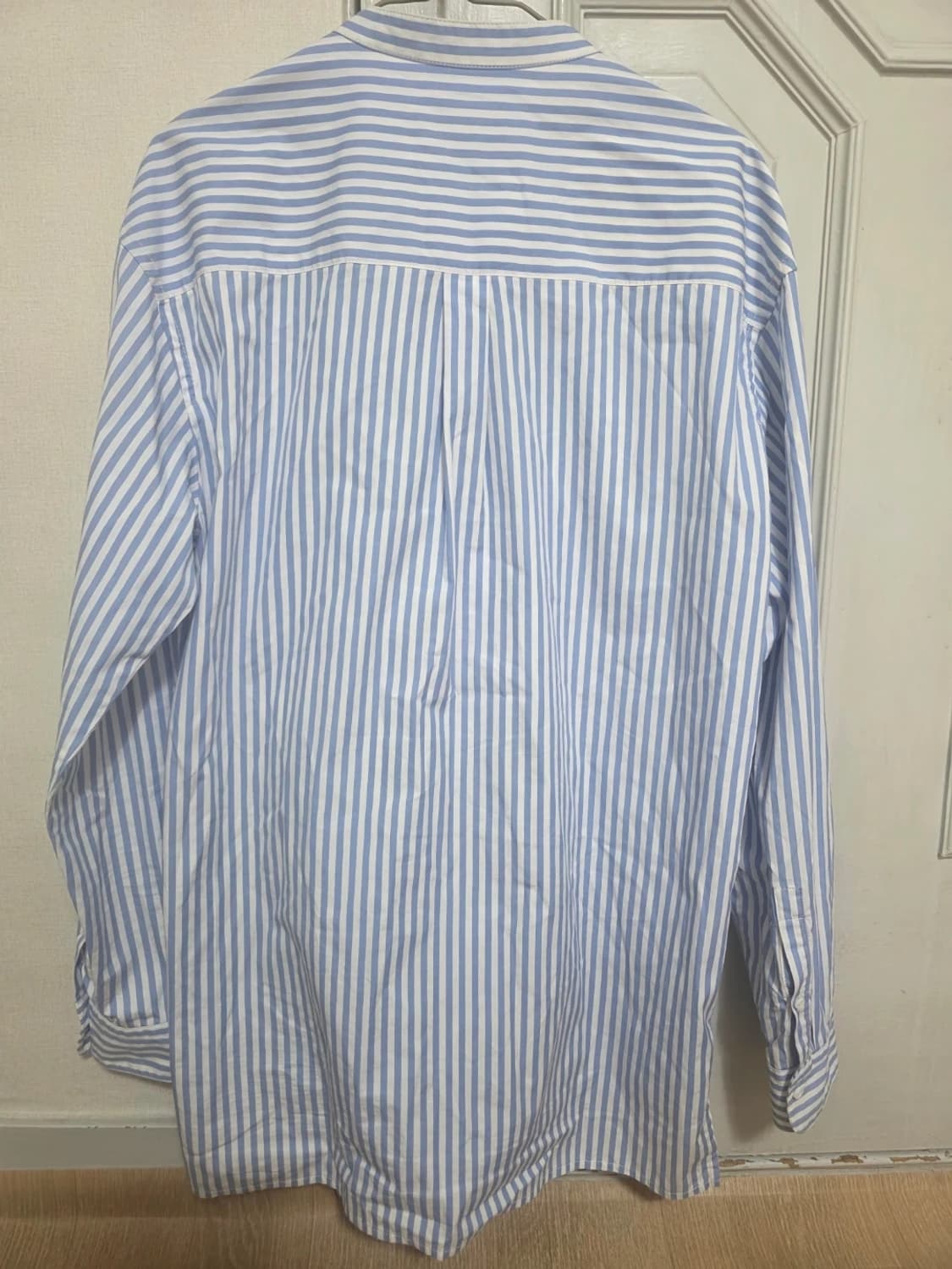 솔리드옴므 밴드 칼라 스트라이프 셔츠 105 상품이미지6