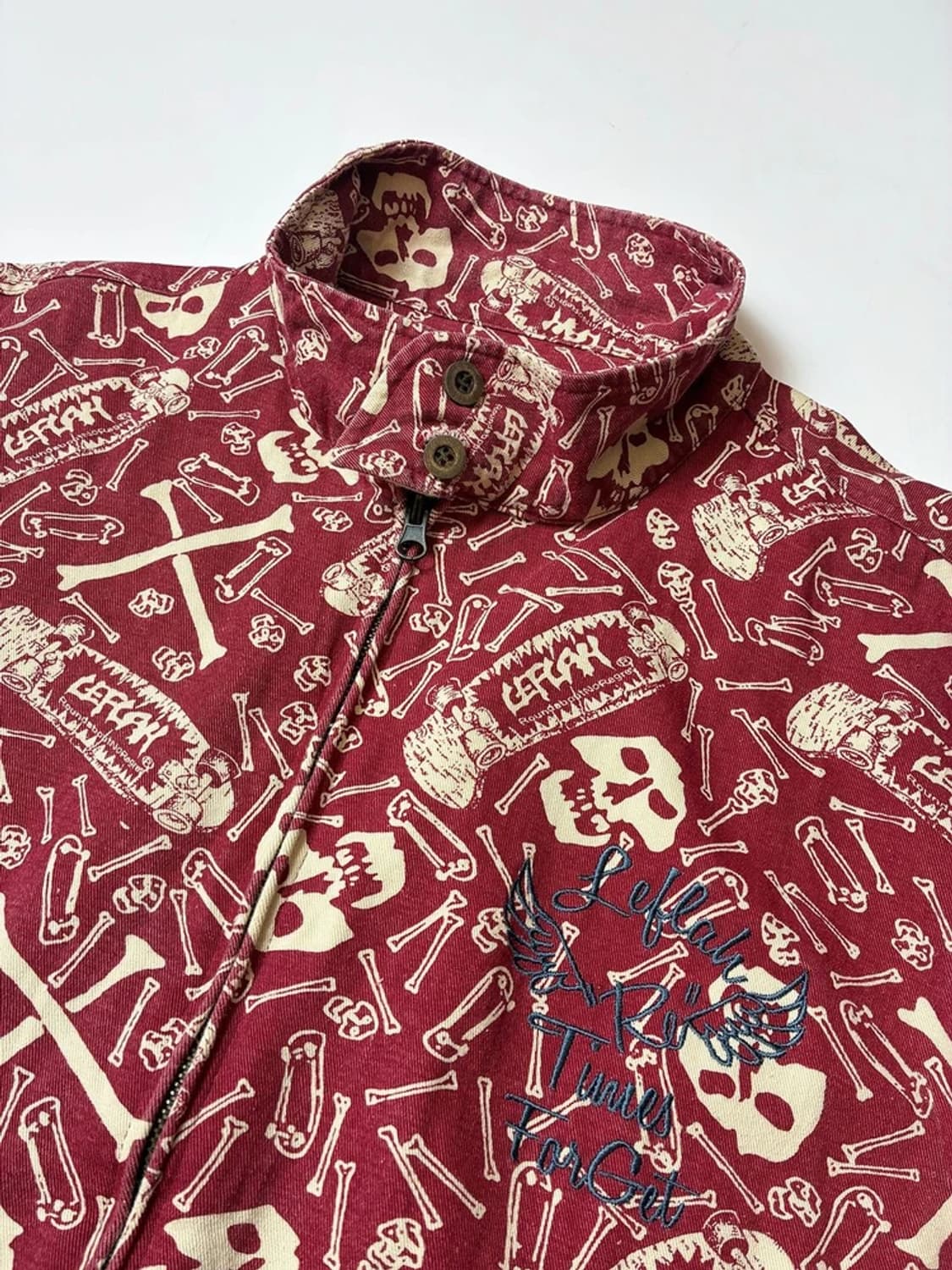 레프라 Leflah 스컬 패턴 하와이안 워크 자켓 PN8878 상품이미지3