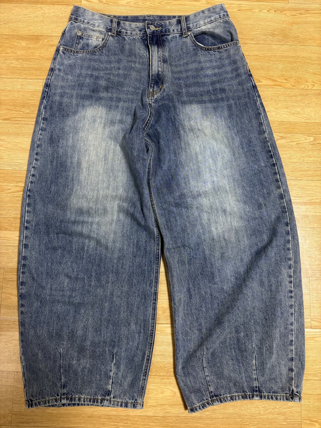 인템포무드 벌룬핏 데님 페이디드 블루 상품이미지1