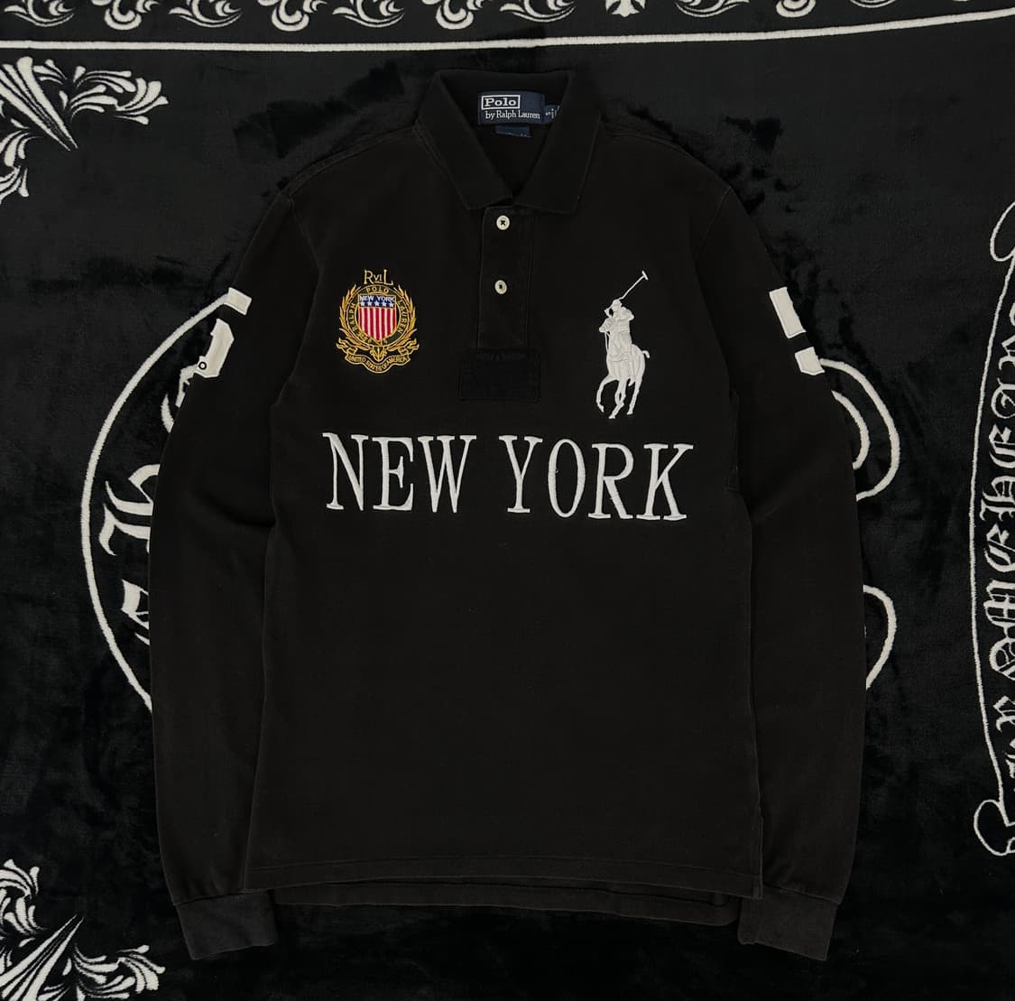 폴로 랄프로렌 빅포니 치프키프 뉴욕 PK 카라티 블랙 S 상품이미지2