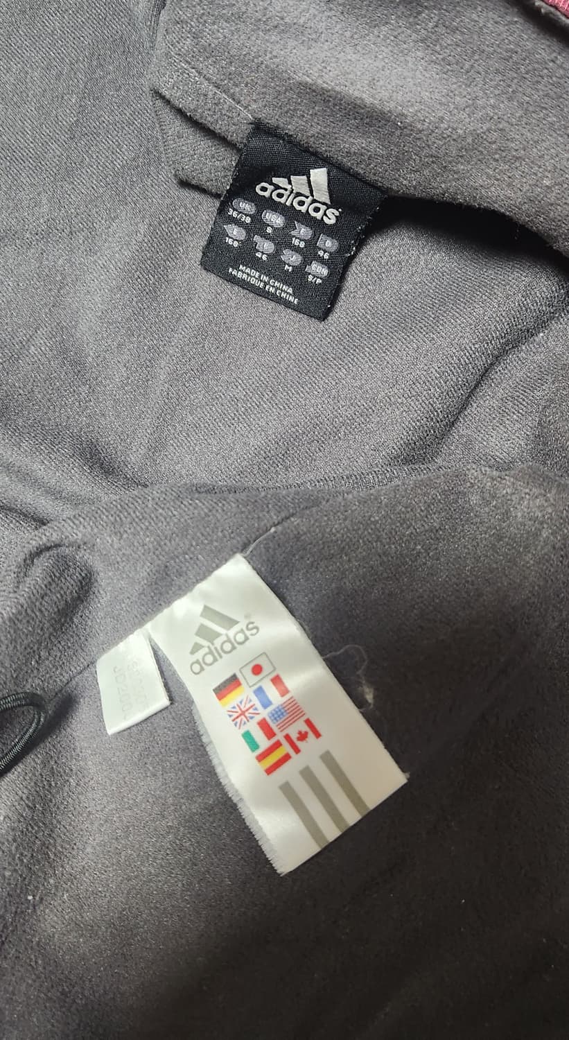 대장 아디다스 삼선 버건디 올드스쿨 오버핏 바람막이 자켓 상품이미지7