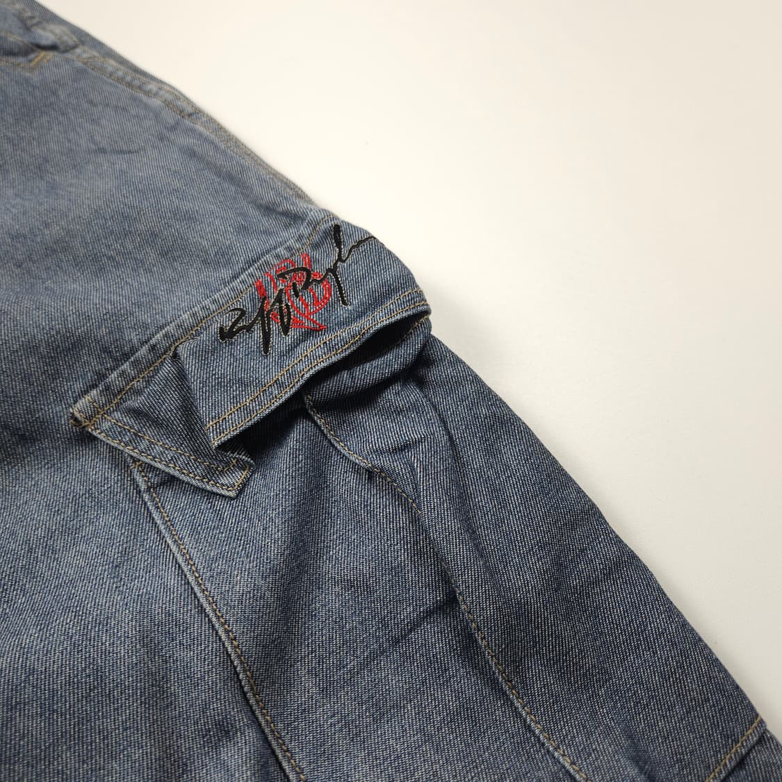 RUFF RYDERS 샴브레이 카펜터 데님 워크 팬츠 (M) 상품이미지5