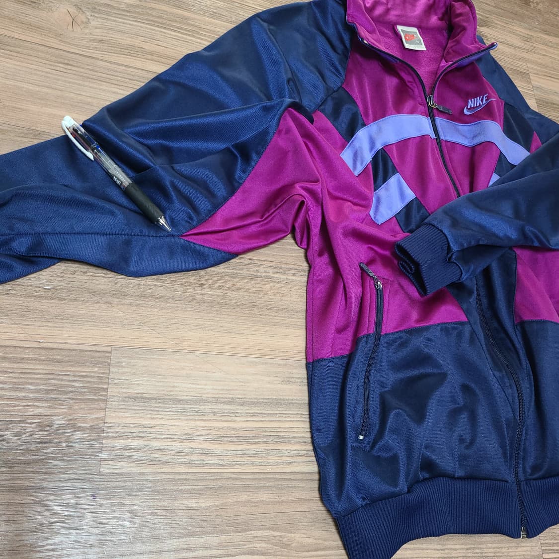 90s 나이키 빈티지 올드스쿨 져지 저지 트랙탑 집업 자켓 (100) 상품이미지9