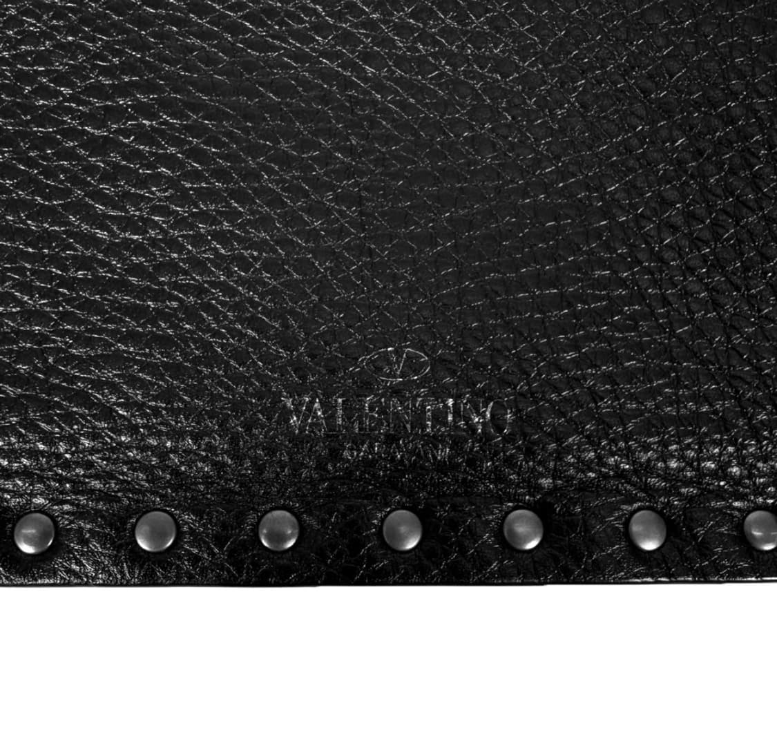 발렌티노 여성 락스터드 롤링 레더 클러치백 블랙 LW2P0269VQ1 상품이미지3