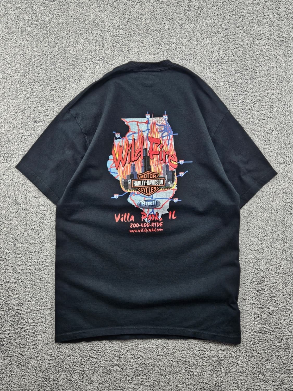 헤인즈 할리데이비슨 반팔 티셔츠 ( M ) / 11957 상품이미지1