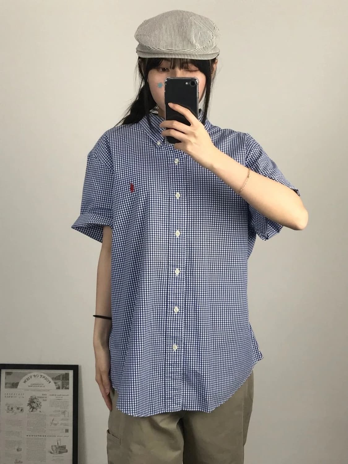 Polo Ralph Lauren Blue Gingham Shirt 상품이미지2