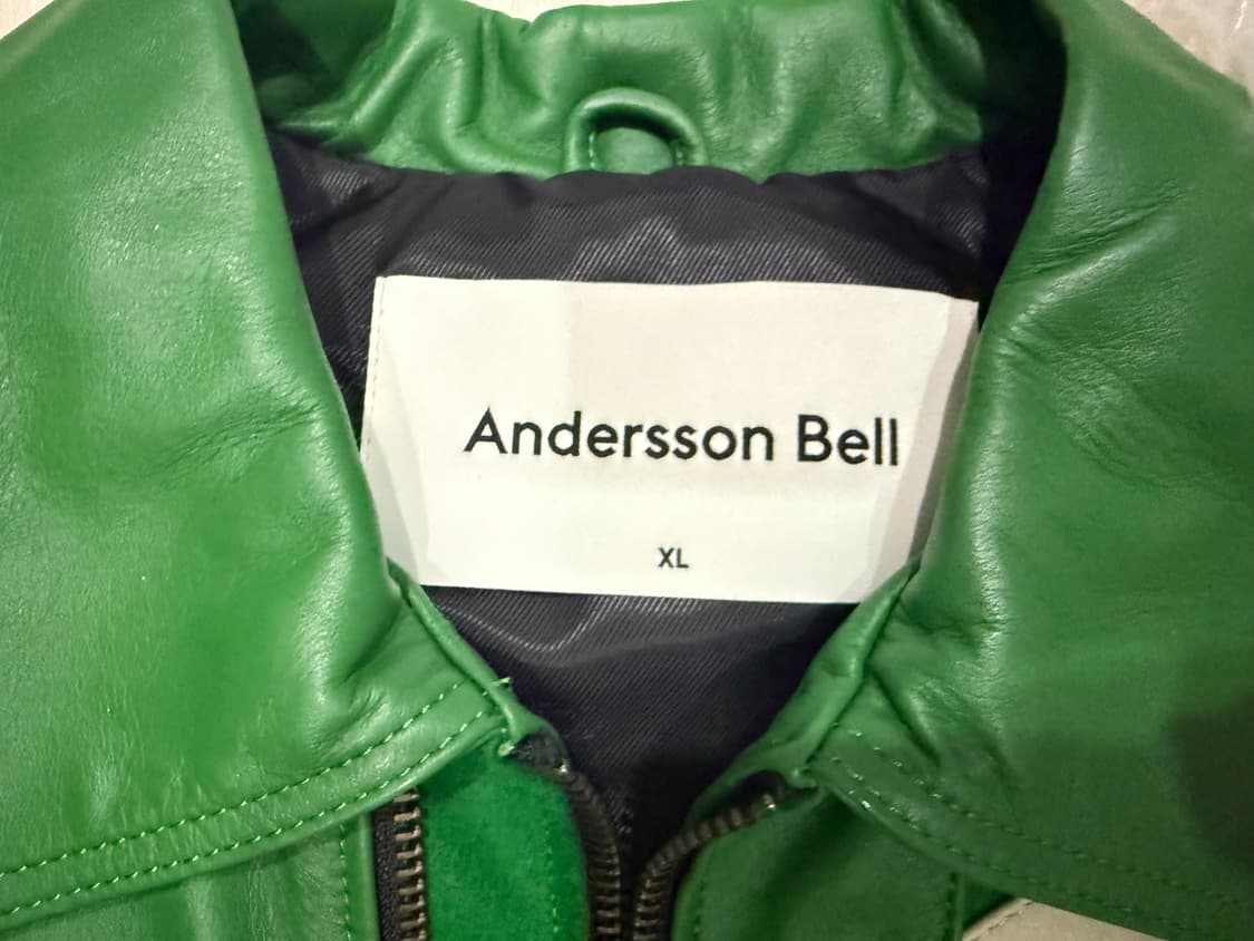 앤더슨벨 모터사이클 레더 바시티 자켓 XL 상품이미지3