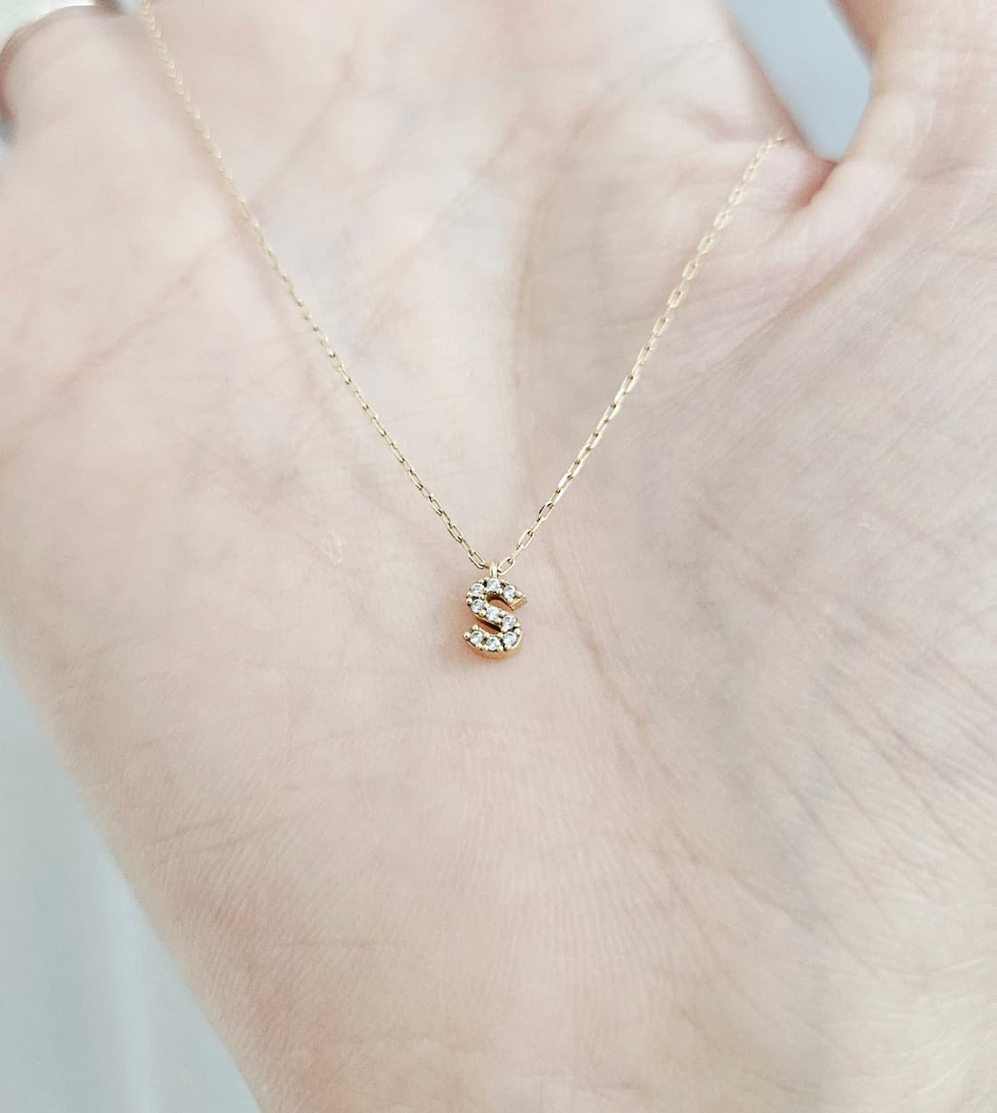 넘버링 10k 이니셜 골드 목걸이 [정품/택포함] 상품이미지5