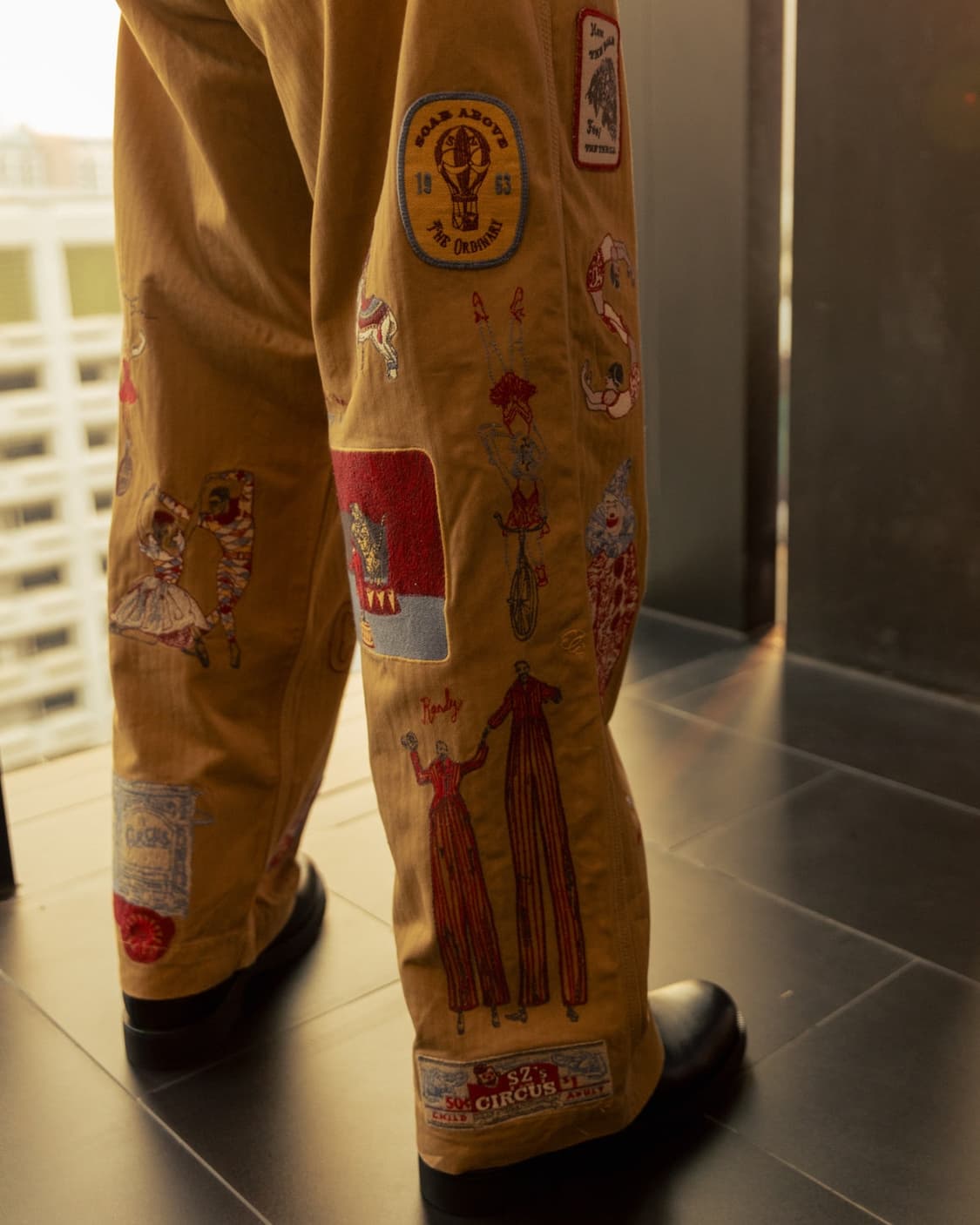 Samuel zelig 사무엘 젤리그 자수 팬츠 XL 상품이미지4