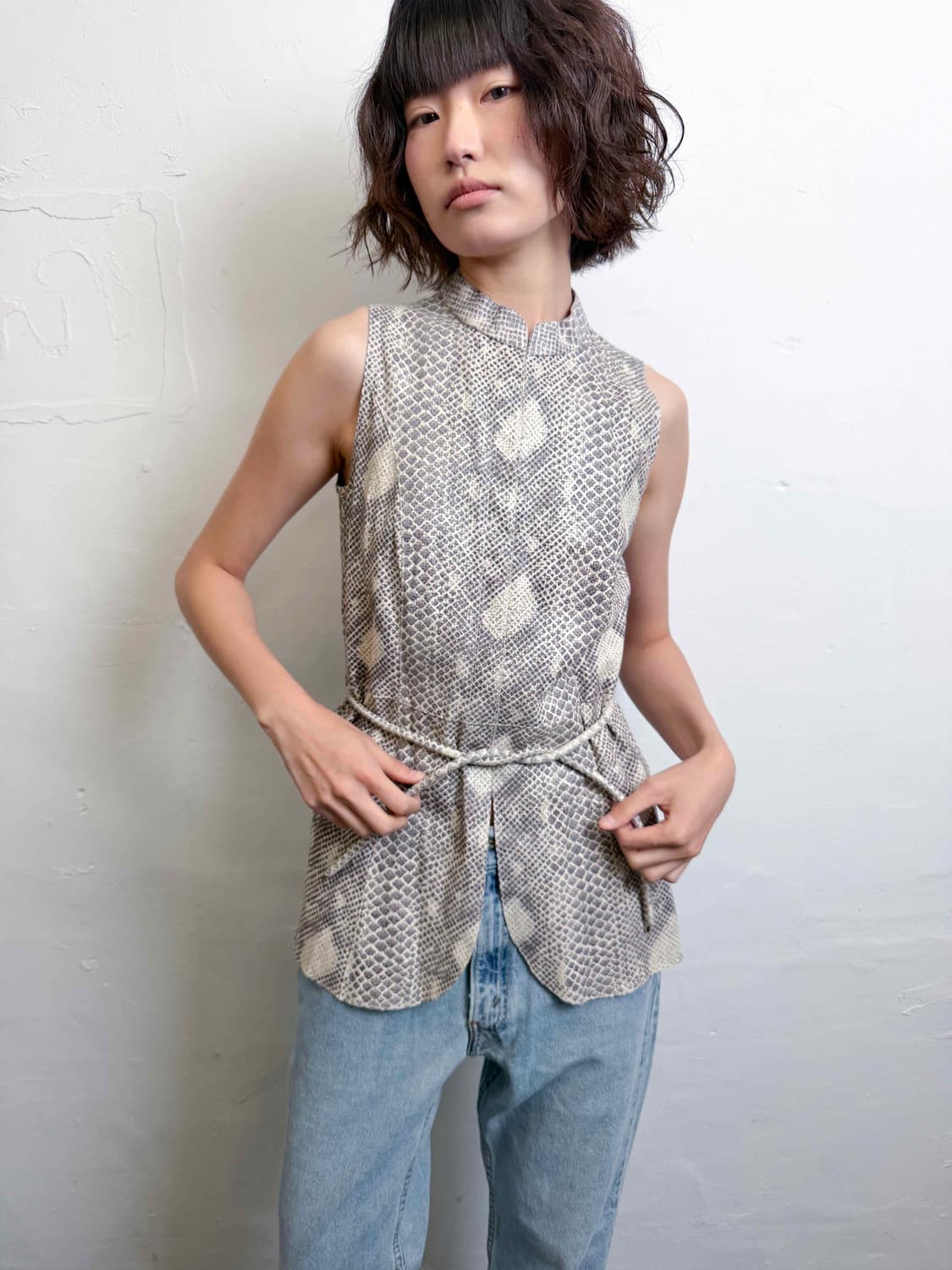 2012 spring leather vest  상품이미지1