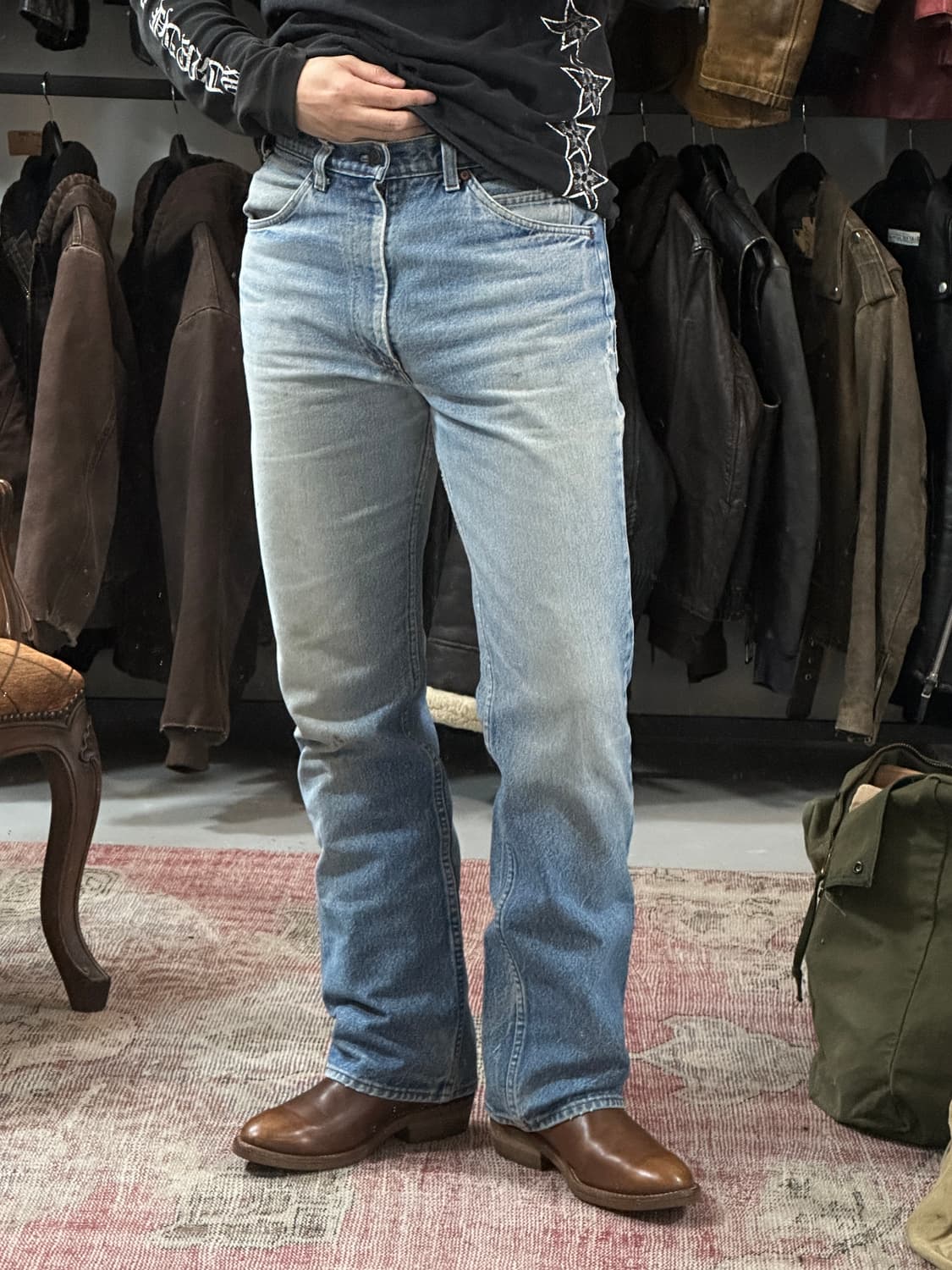 80's USA Made 리바이스 517 부츠컷 플레어진 상품이미지2