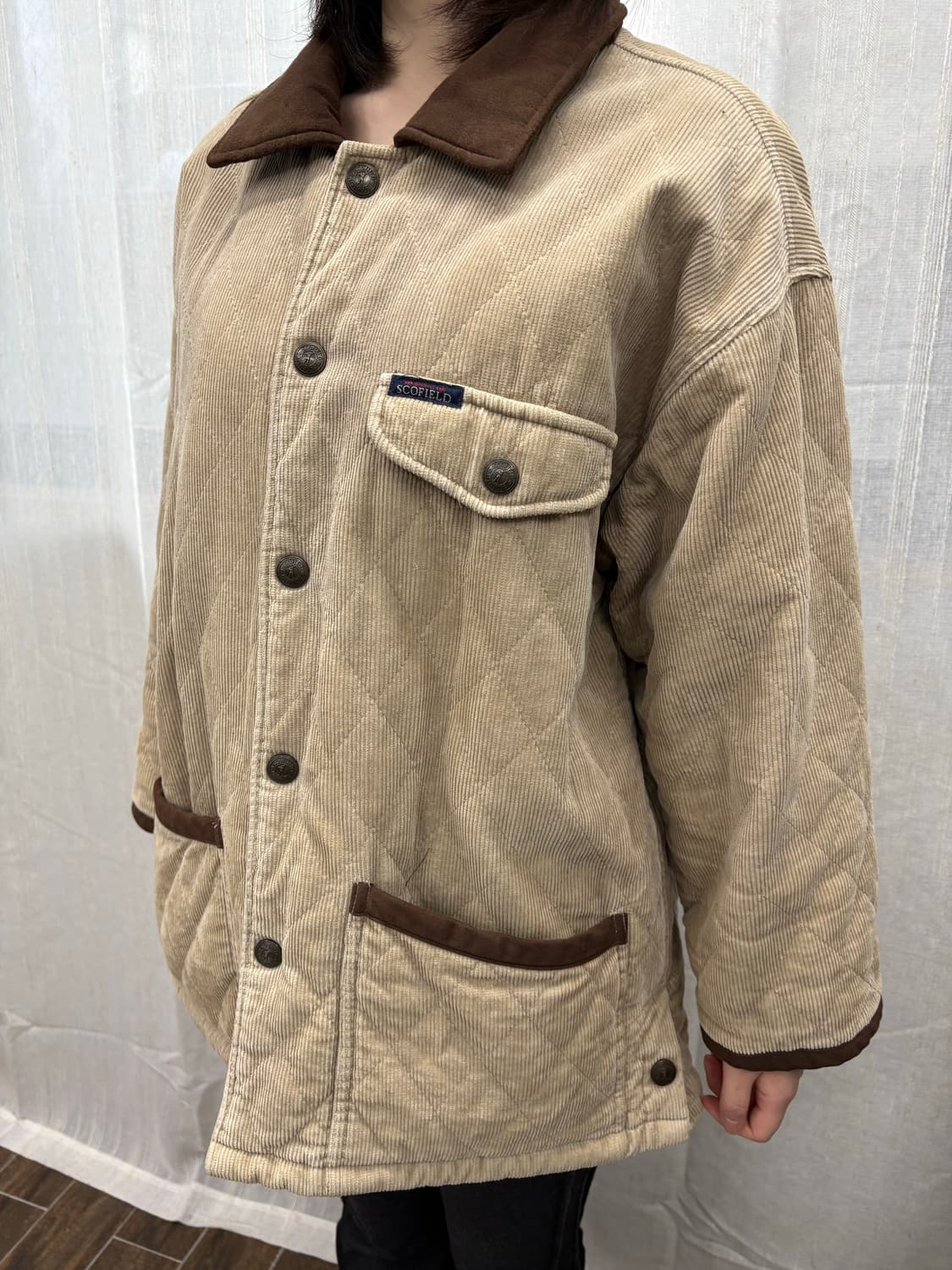 SCOFIELD 코듀로이 퀼팅 워크 자켓 상품이미지2