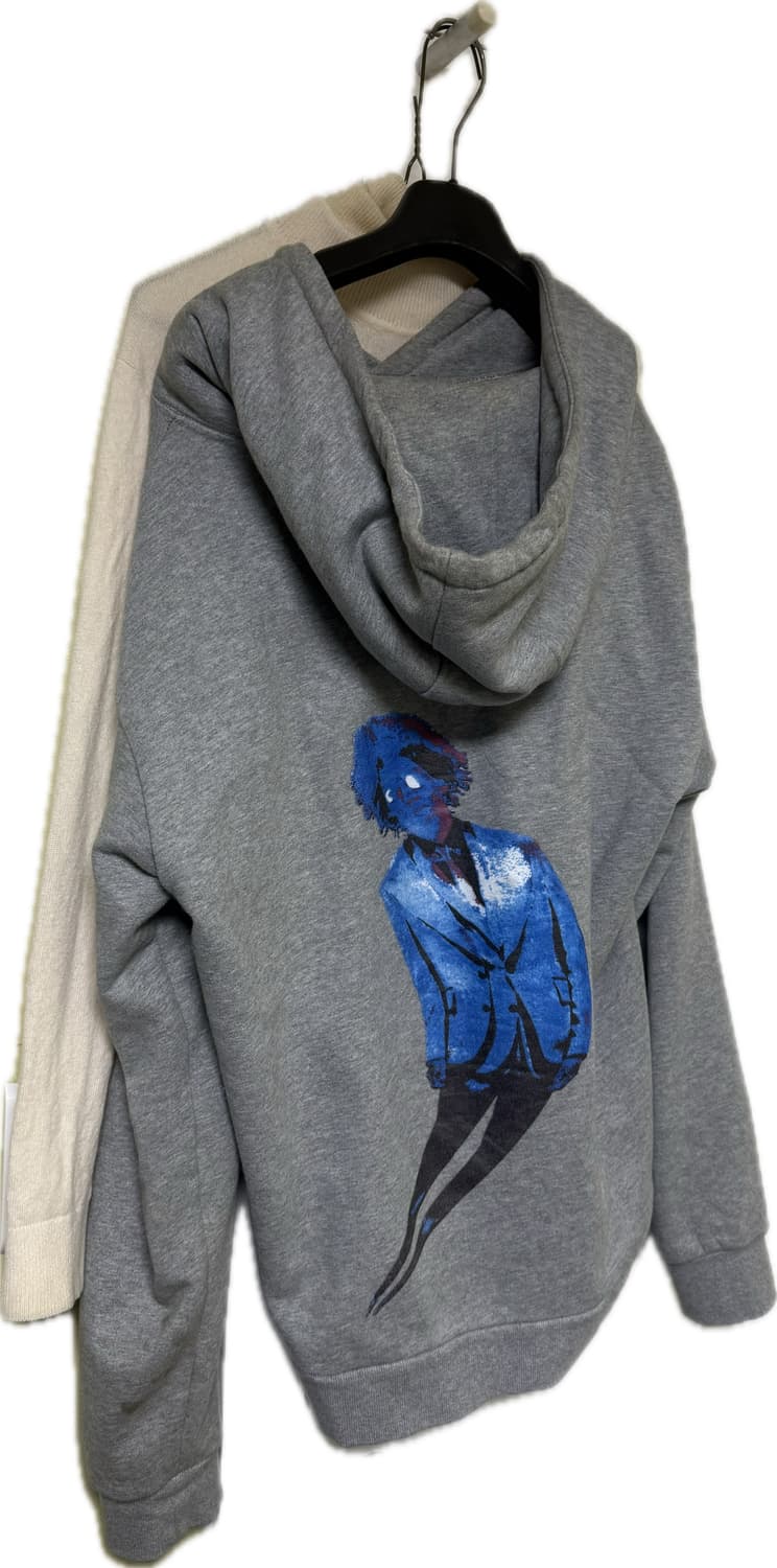 루이비통 네온 워킹 맨 후드티 그레이 상품이미지2