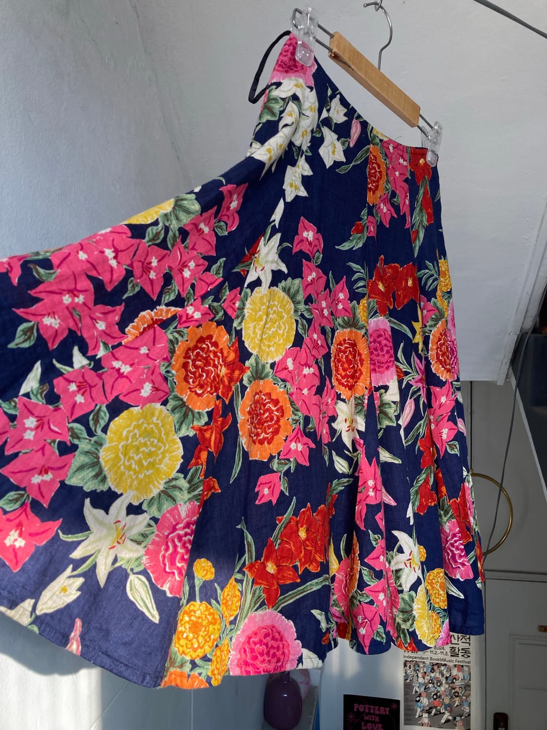 A라인 플레어 플라워 스커트 상품이미지6