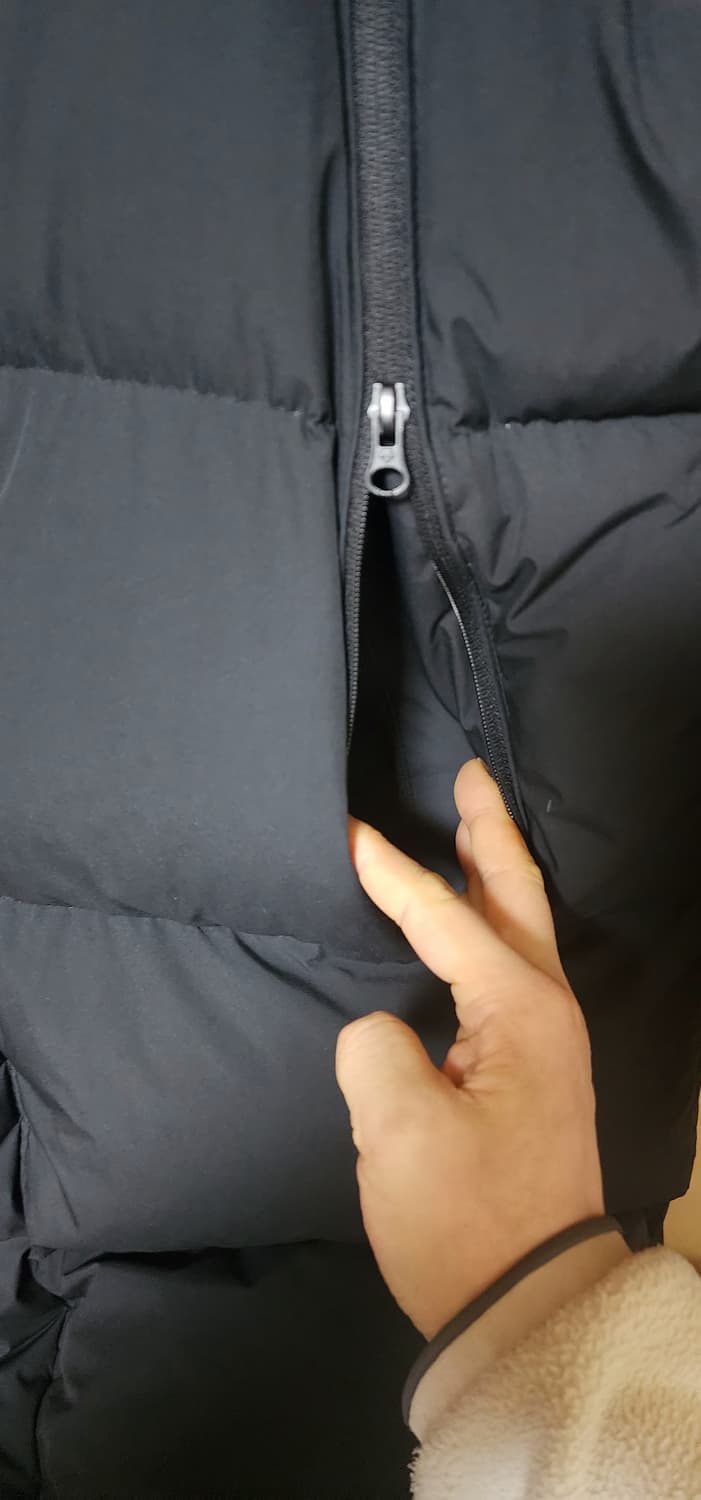 데상트 정품 남성 캐논 구스다운 롱패딩105 상태굿 상품이미지8