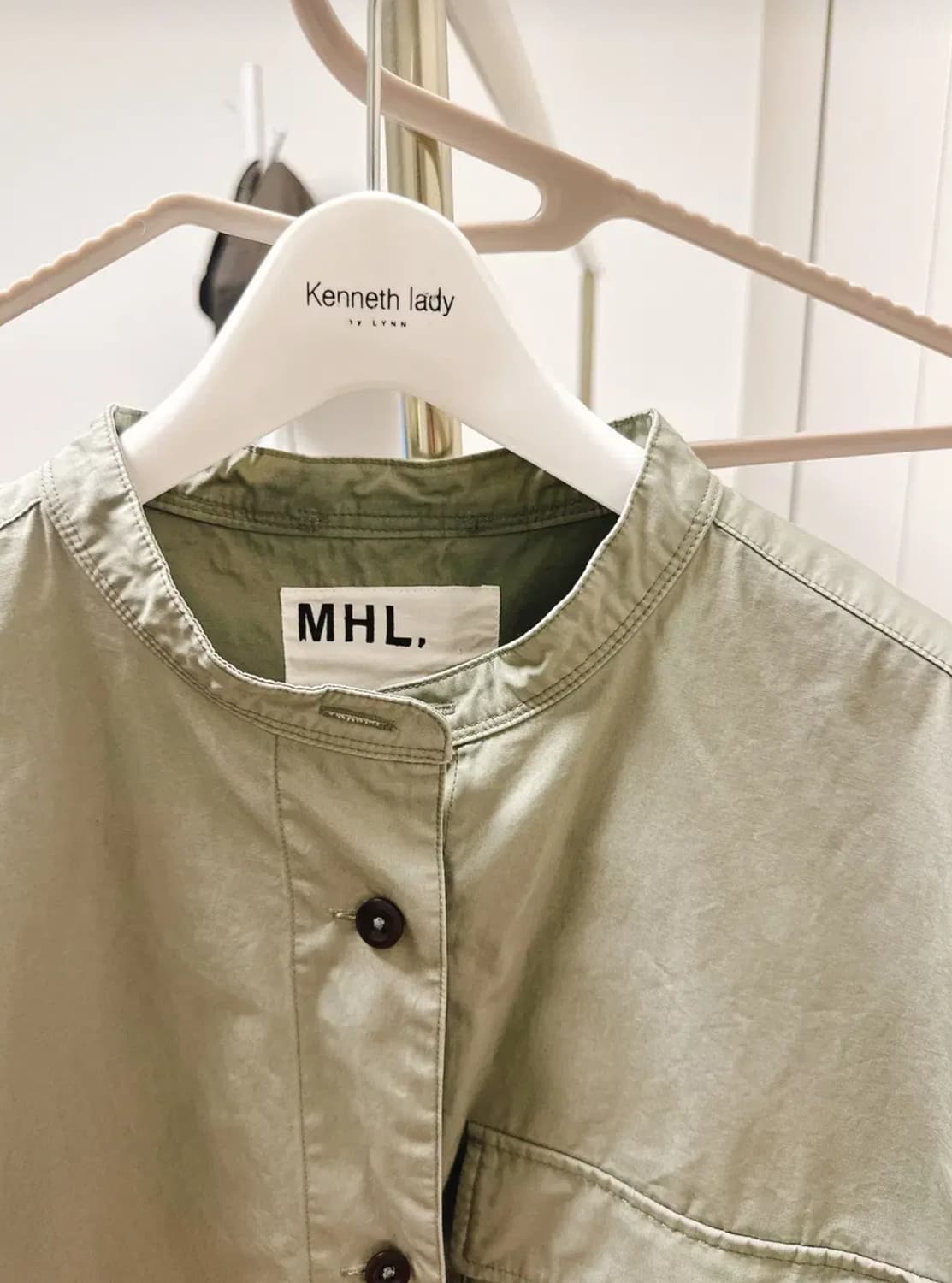 마가렛호웰 MHL 드라이 코튼 원피스 라이트카키 그린 말차 상품이미지6